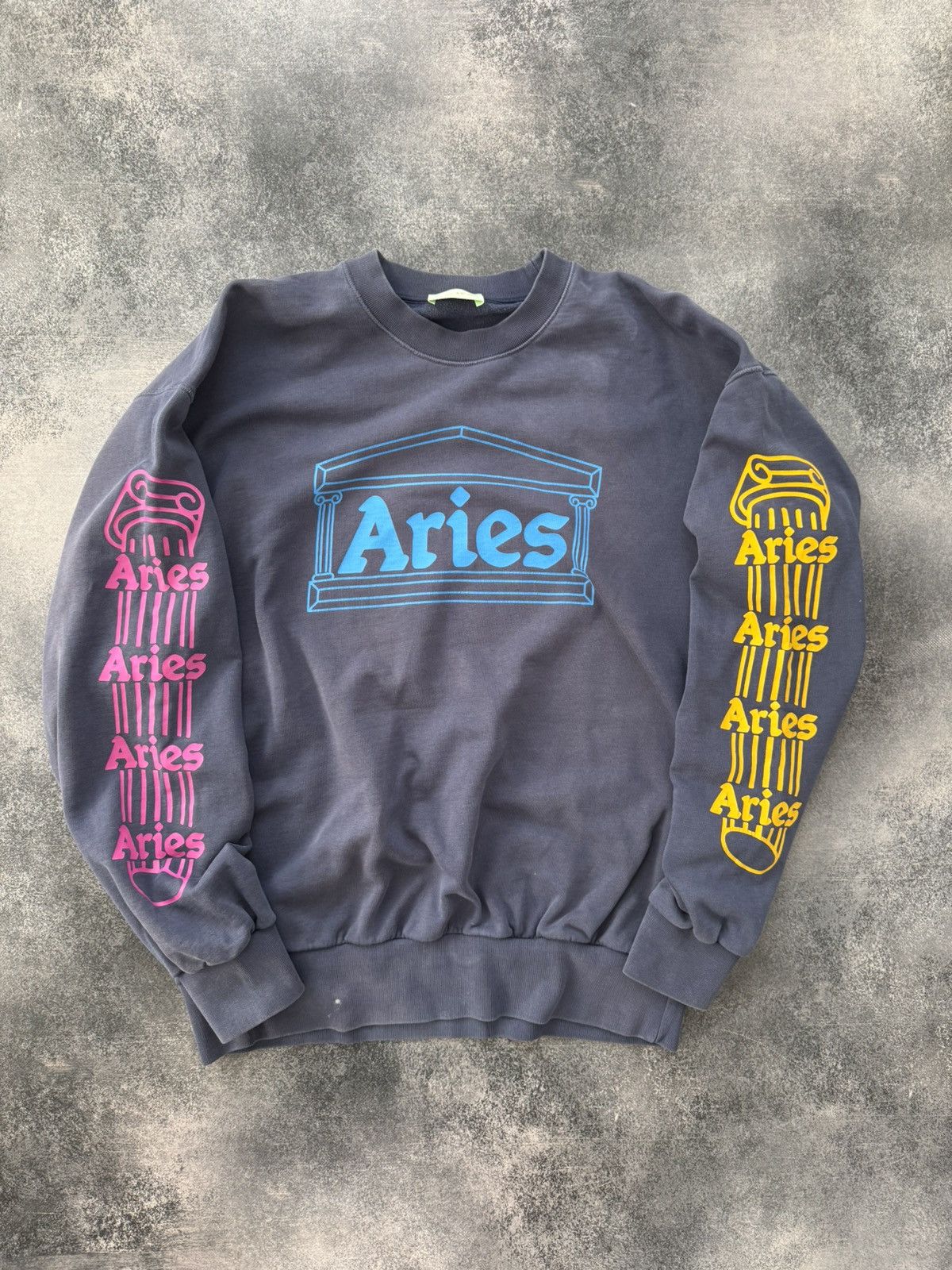 Aries Aries Temple Crew Sweatshirt Size US L / EU 52-54 / 3 - 2 Thumbnail