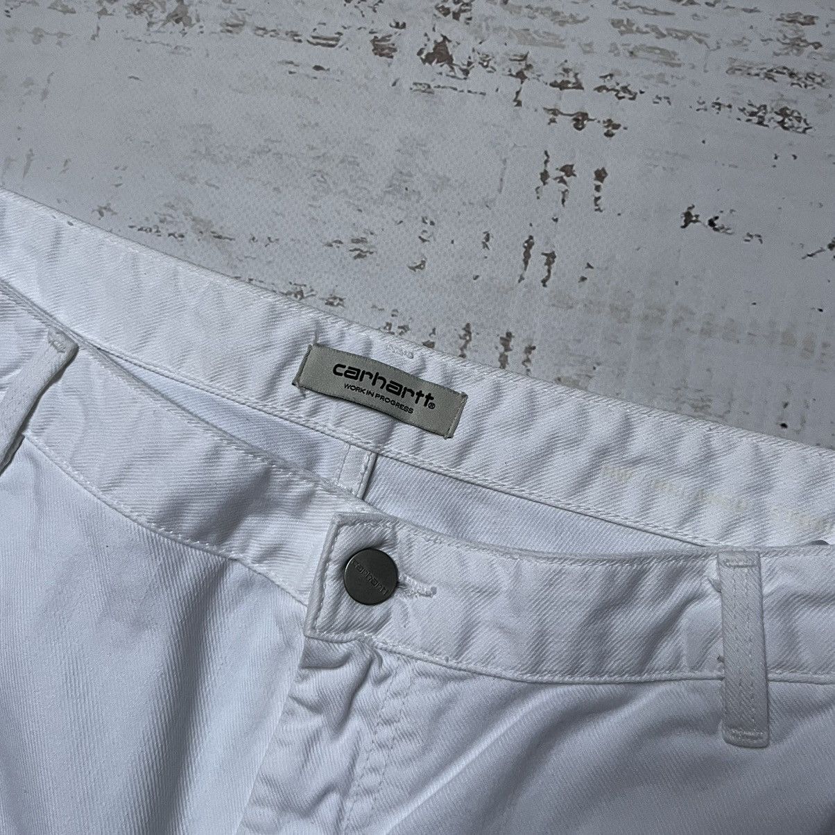 Carhartt × Carhartt Wip × Vintage Vintage Carhartt Double Knee Pants Baggy Denim White Y2K Size US 32 / EU 48 - 12 Thumbnail