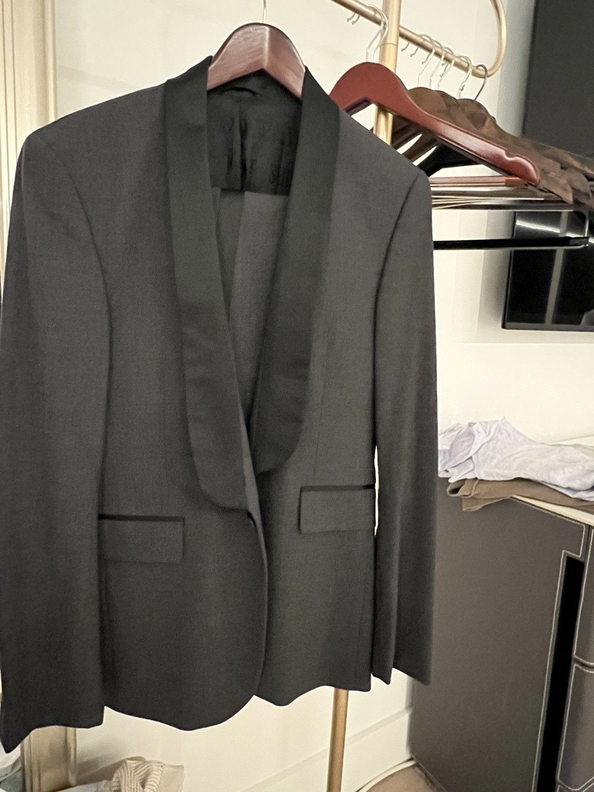 Dirk Bikkembergs Dark Grey / black luxury tuxedo by Bikkembergs 