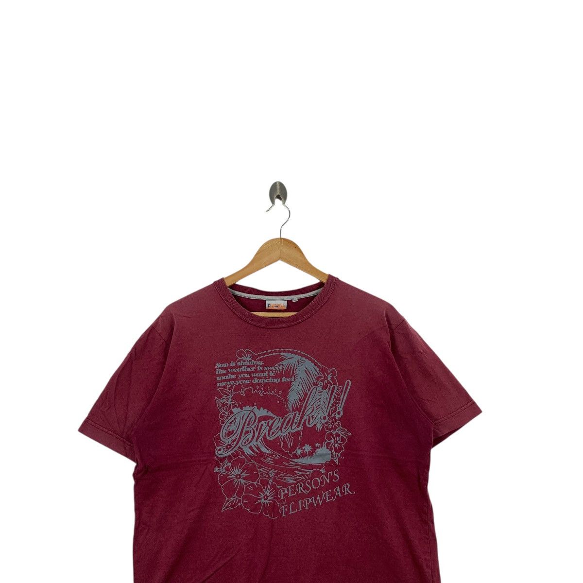 PERSON'S PERSON’S FLIPWEAR HAWAII Floral Beach Tee Shirt Top Summer Size L / US 10 / IT 46 - 2 Thumbnail
