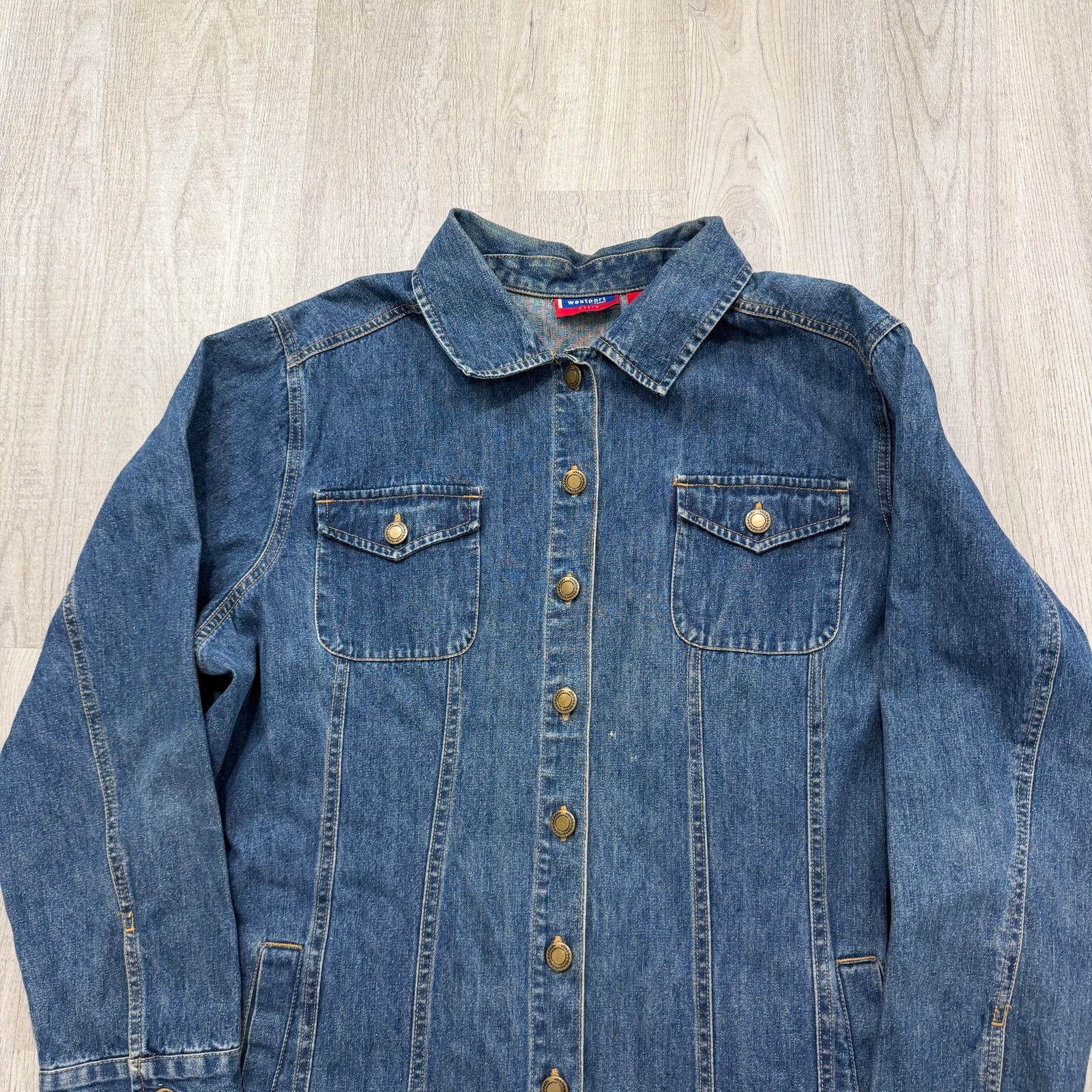 Vintage Vintage Westport Denim Chore Coat Women's 18/20 Blue Barn Size 3XL / US 20-22 - 2 Thumbnail