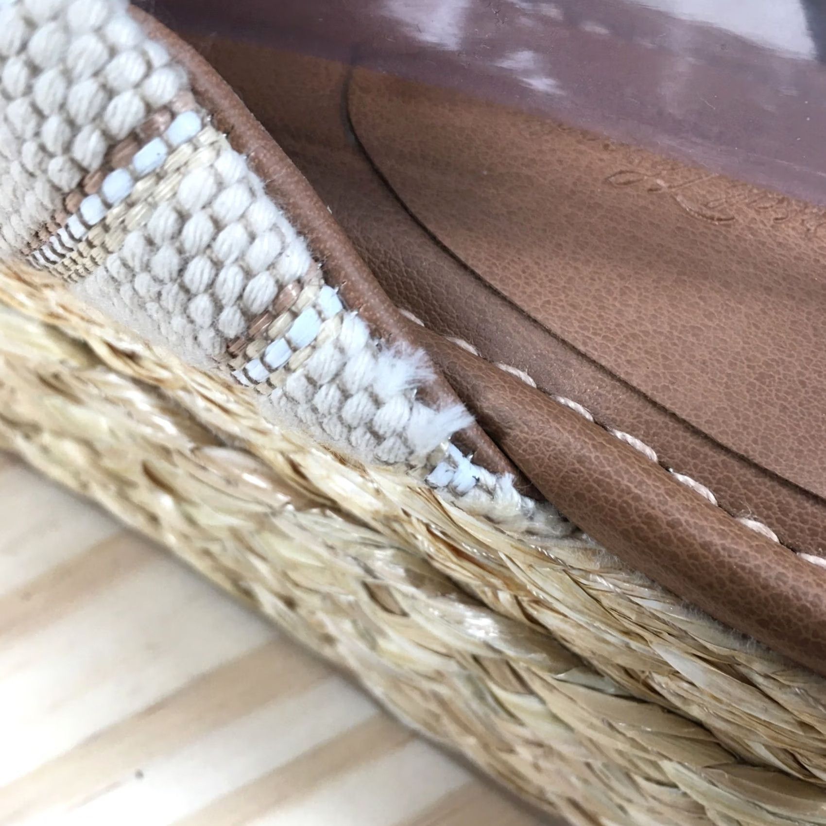 Vintage Universal Thread Sandals Womens 9 Slip On Cross Strap Platform Wedge Slide Beige Size US 9 / IT 39 - 4 Thumbnail