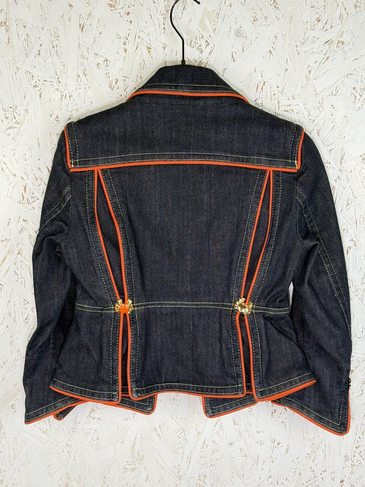 Dsquared2 Vintage Dsquared2 SS2005 Runway Crab Denim Jacket Size 40 Size S / US 4 / IT 40 - 7 Thumbnail