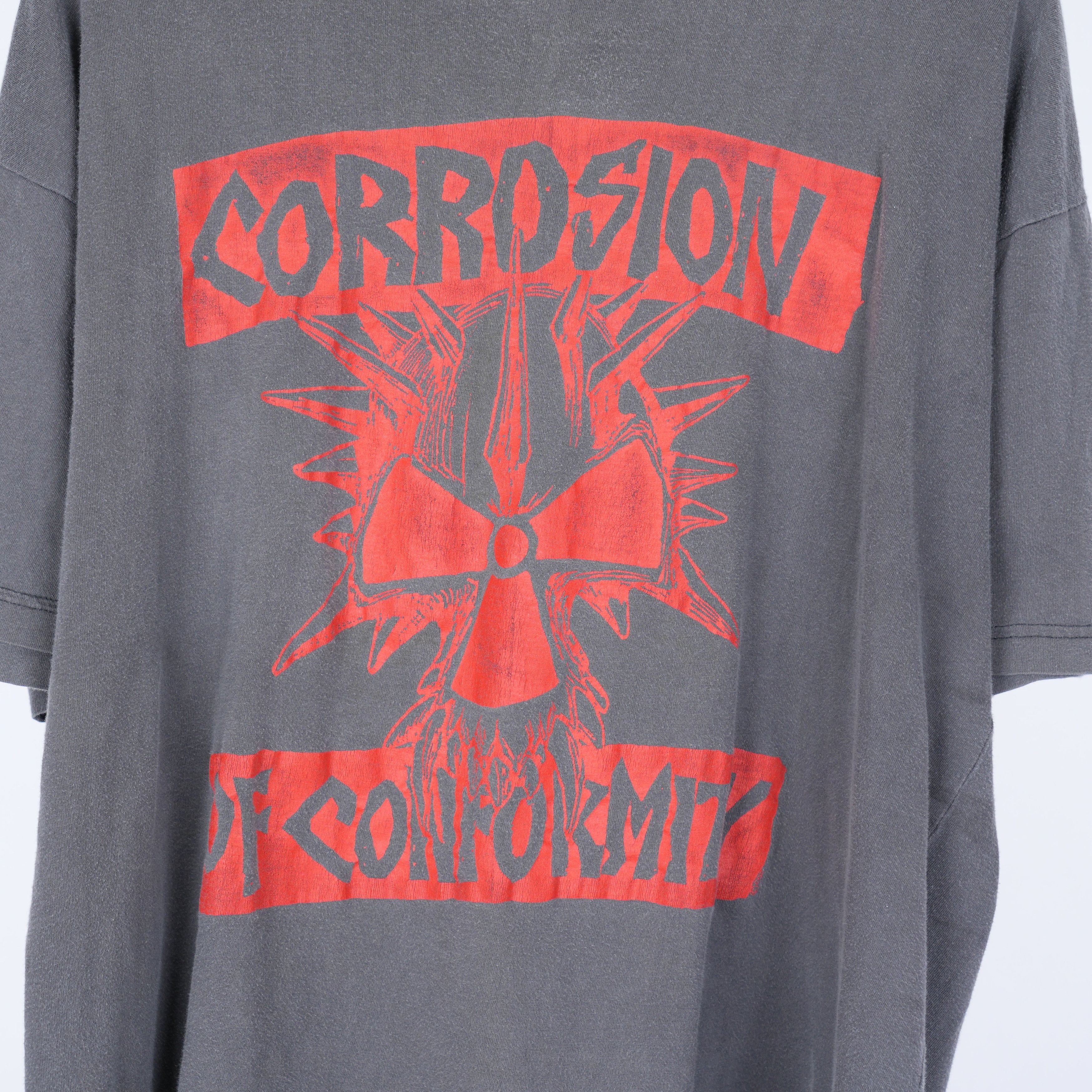 Vintage CORROSION OF CONFORMITY TRASHED TEE Size US XL / EU 56 / 4 - 3 Thumbnail
