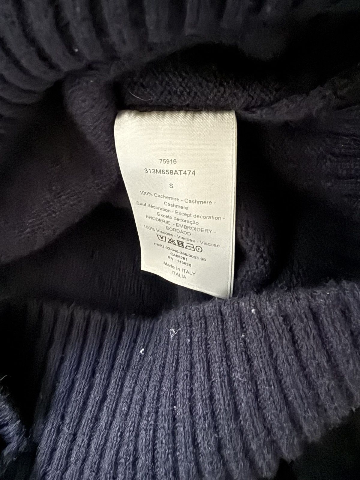 Dior Christian Dior Cashmere Hoodie Size US S / EU 44-46 / 1 - 4 Thumbnail