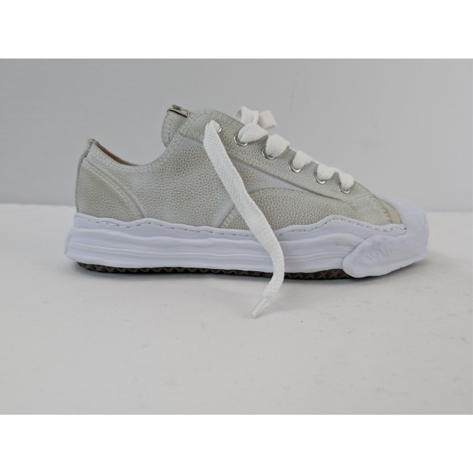 Maison MIHARA YASUHIRO o1rshd1 Hank Original Sole Brushed Sneaker in White Size US 12 / EU 45 - 4 Thumbnail