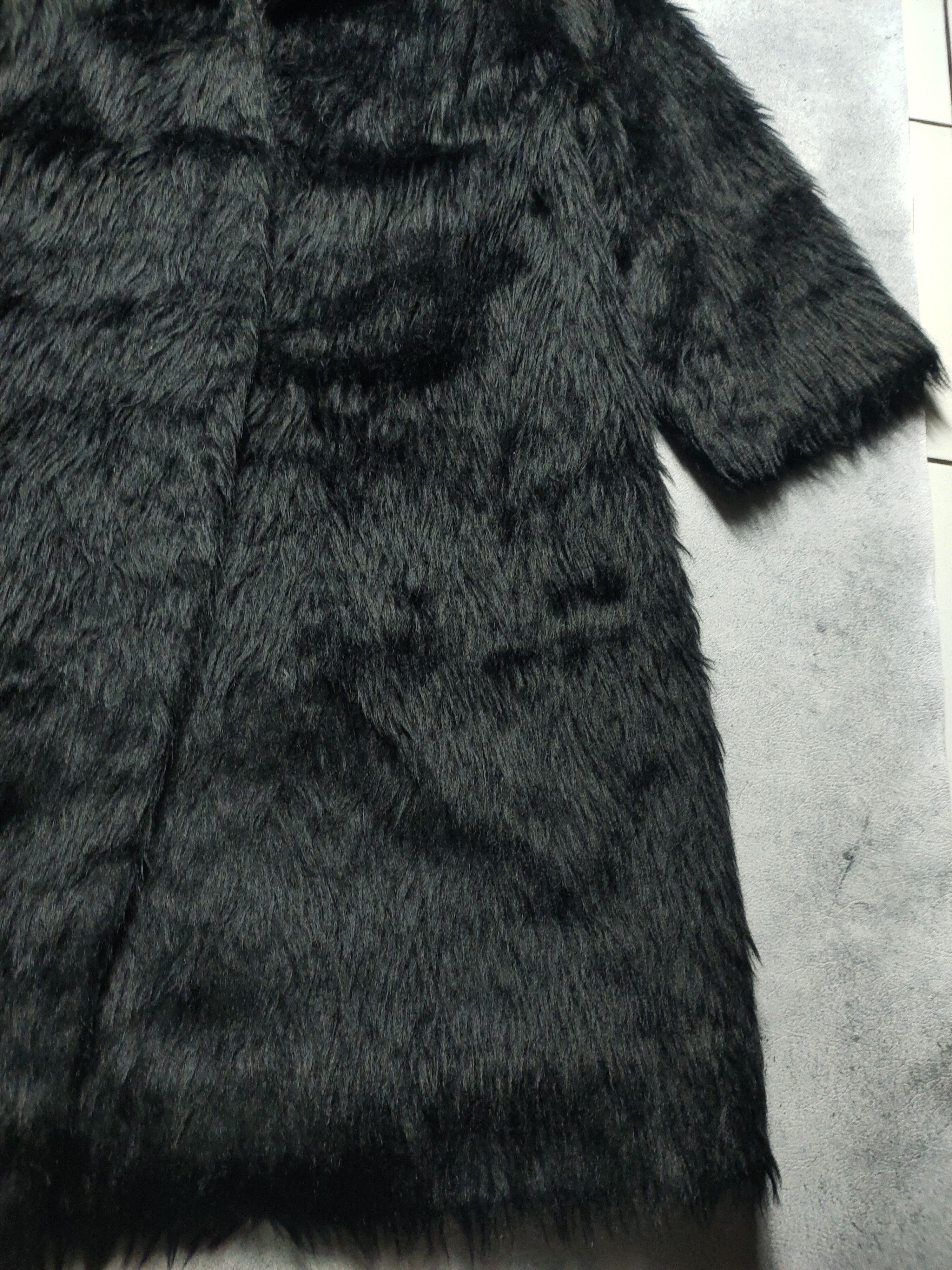 Anonymous Club Oversize Womens Long Faux Fox Fur Outwear Jacket Trench Coat Size XL / US 12-14 / IT 48-50 - 7 Thumbnail
