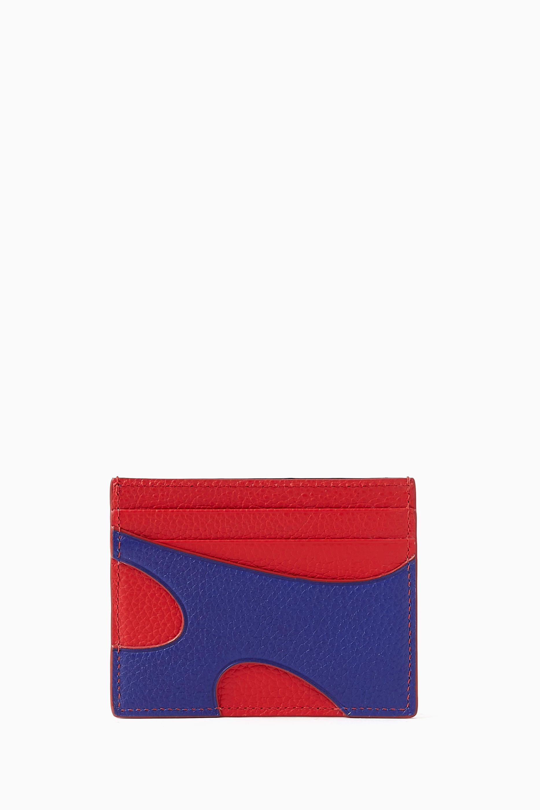 Salvatore Ferragamo o1s1rm0924 Size: OS / Cut Out leather Wallet in Red/Blue Size ONE SIZE - 2 Thumbnail