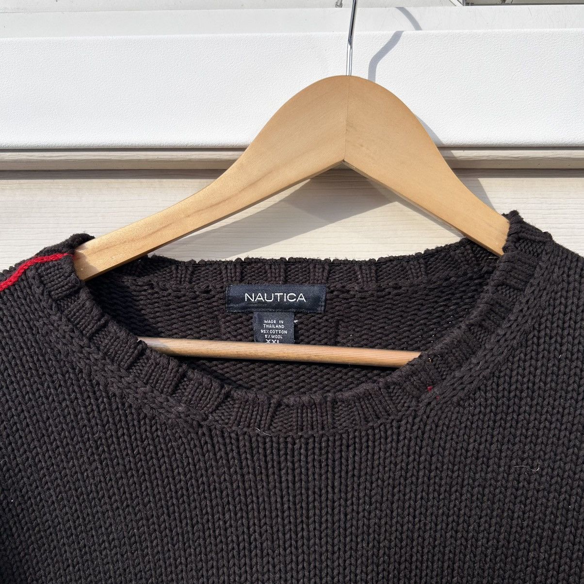 Nautica × Vintage 90s Nautica textured sweater Size US XXL / EU 58 / 5 - 2 Thumbnail