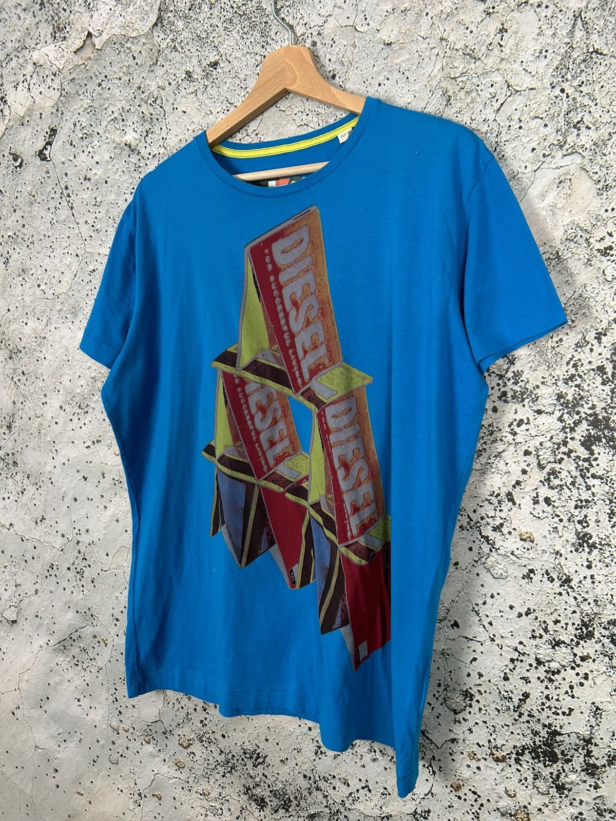 Diesel Vintage Diesel Y2K 00s Graphic Tee Cards Retro Hype Size US XL / EU 56 / 4 - 2 Thumbnail
