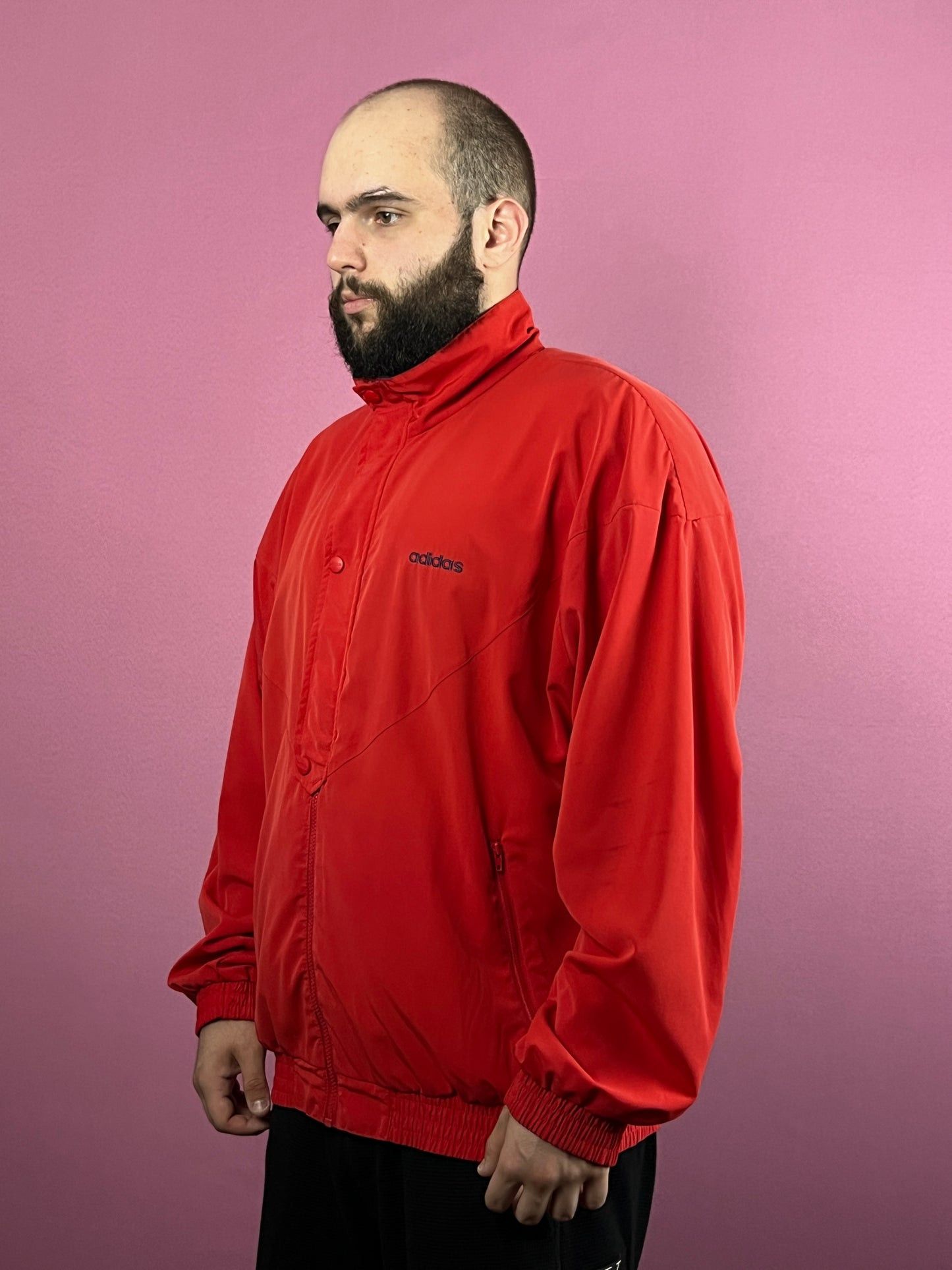 Adidas × Vintage 90s Adidas Vintage Men's Windbreaker Jacket - L Size US L / EU 52-54 / 3 - 1 Thumbnail