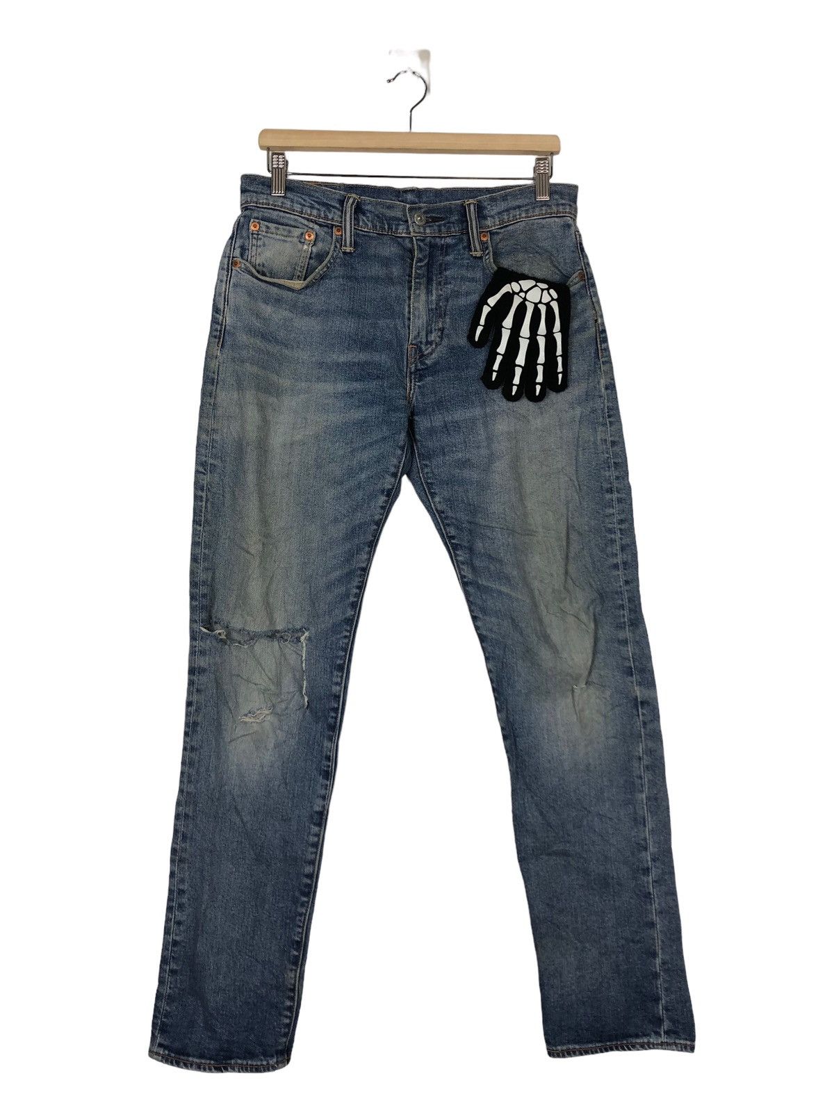 Levi's 🔥90’s Vintage Levi’s Distressed Denim Jeans Size US 32 / EU 48 - 1 Thumbnail