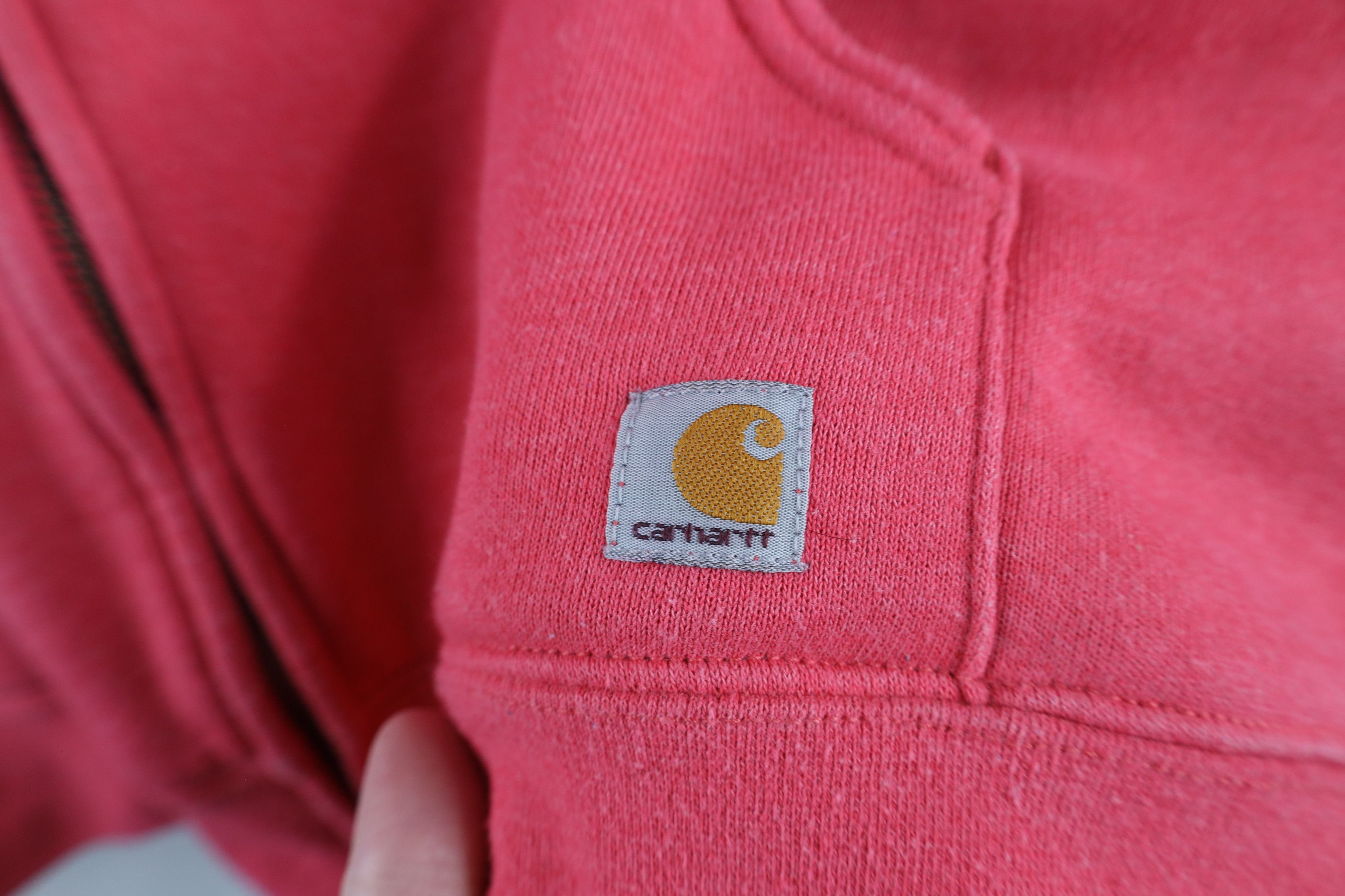 Vintage Vintage 90s Carhartt Out Heavyweight Full Zip Hoodie Pink Size XXL / US 16-18 / IT 52-54 - 5 Thumbnail