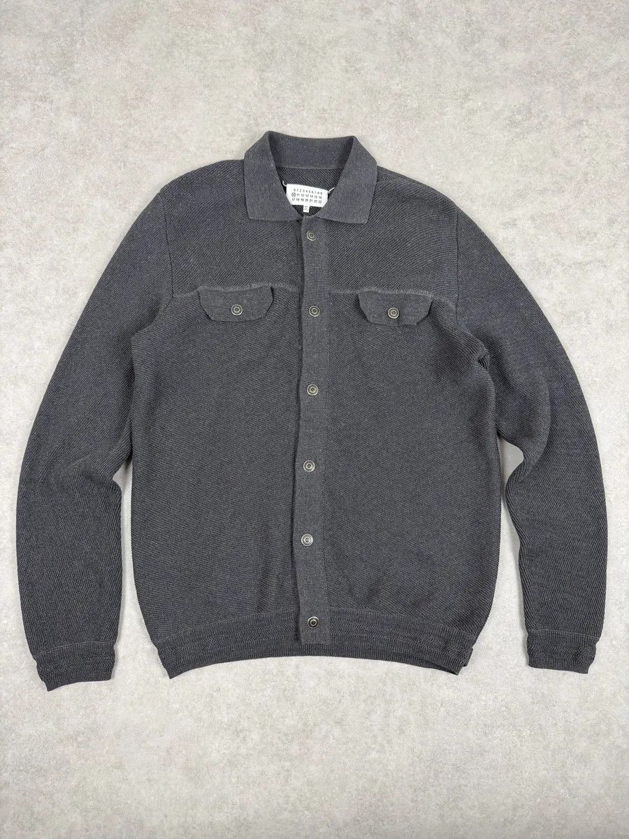 Maison Margiela AW2012 Maison Margiela Anthracite Grey Signature Buttoned Cardigan Jacket Size US M / EU 48-50 / 2 - 1 Thumbnail