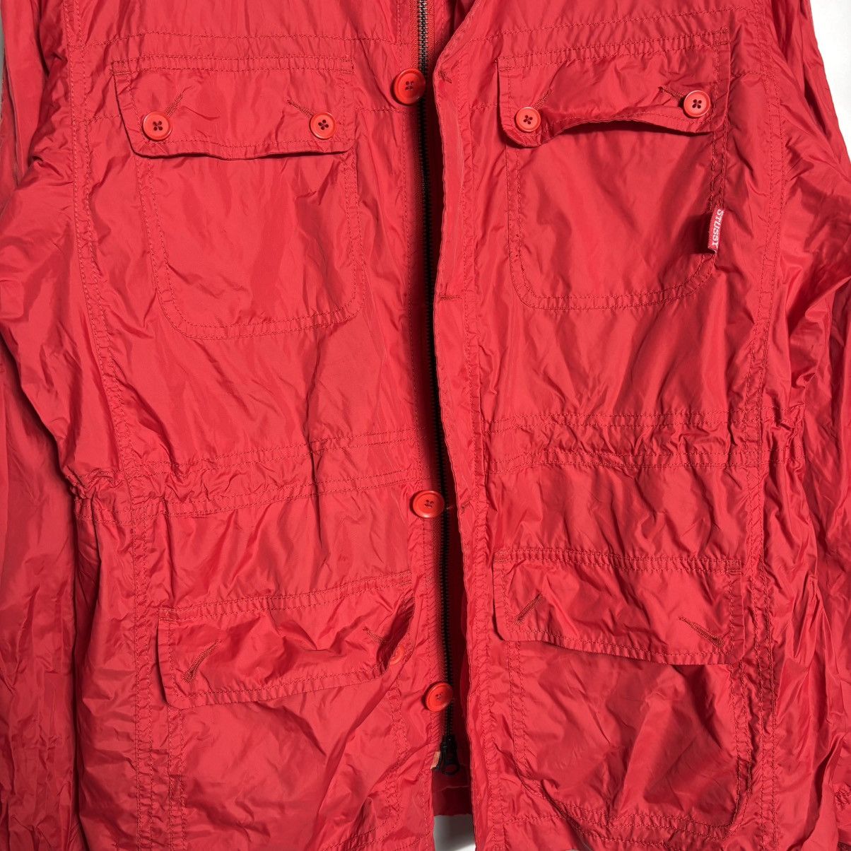 Stussy Vintage 90s Stussy Pocket Hoodie Jacket Parka Size US M / EU 48-50 / 2 - 4 Thumbnail
