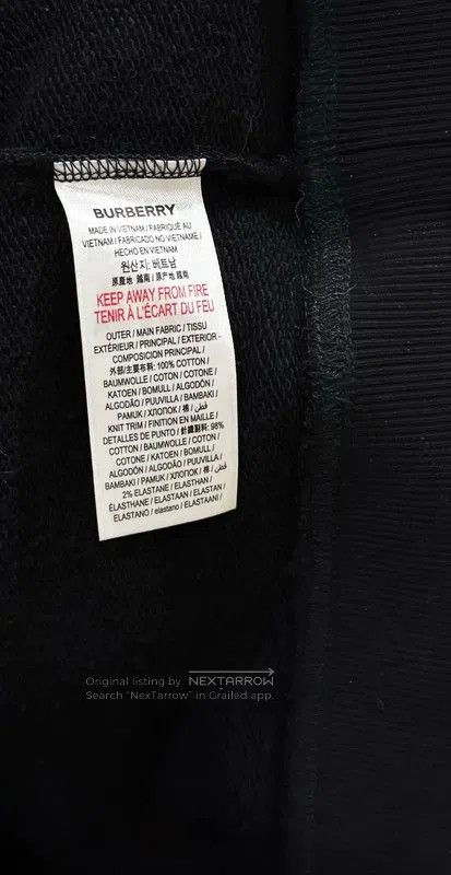 Burberry Burberry Black Cotton Men’s Hoodie. Size US M / EU 48-50 / 2 - 5 Thumbnail