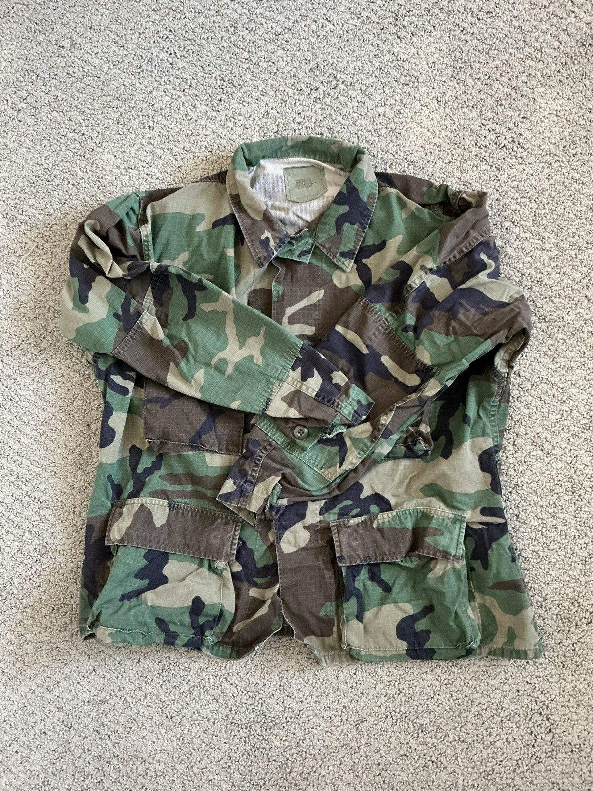 American Apparel × Vintage Vintage Camo American Apparel Army Jacket Size US S / EU 44-46 / 1 - 1 Thumbnail