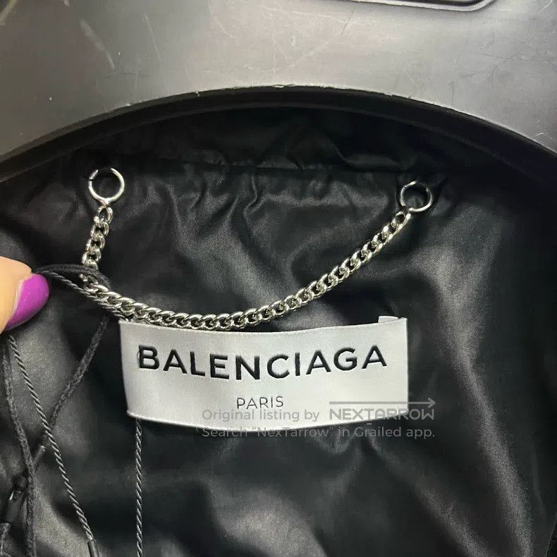 Balenciaga Balenciaga Black letter print single-breasted long-sleeve Size XXS / US 00 / IT 34 - 3 Thumbnail