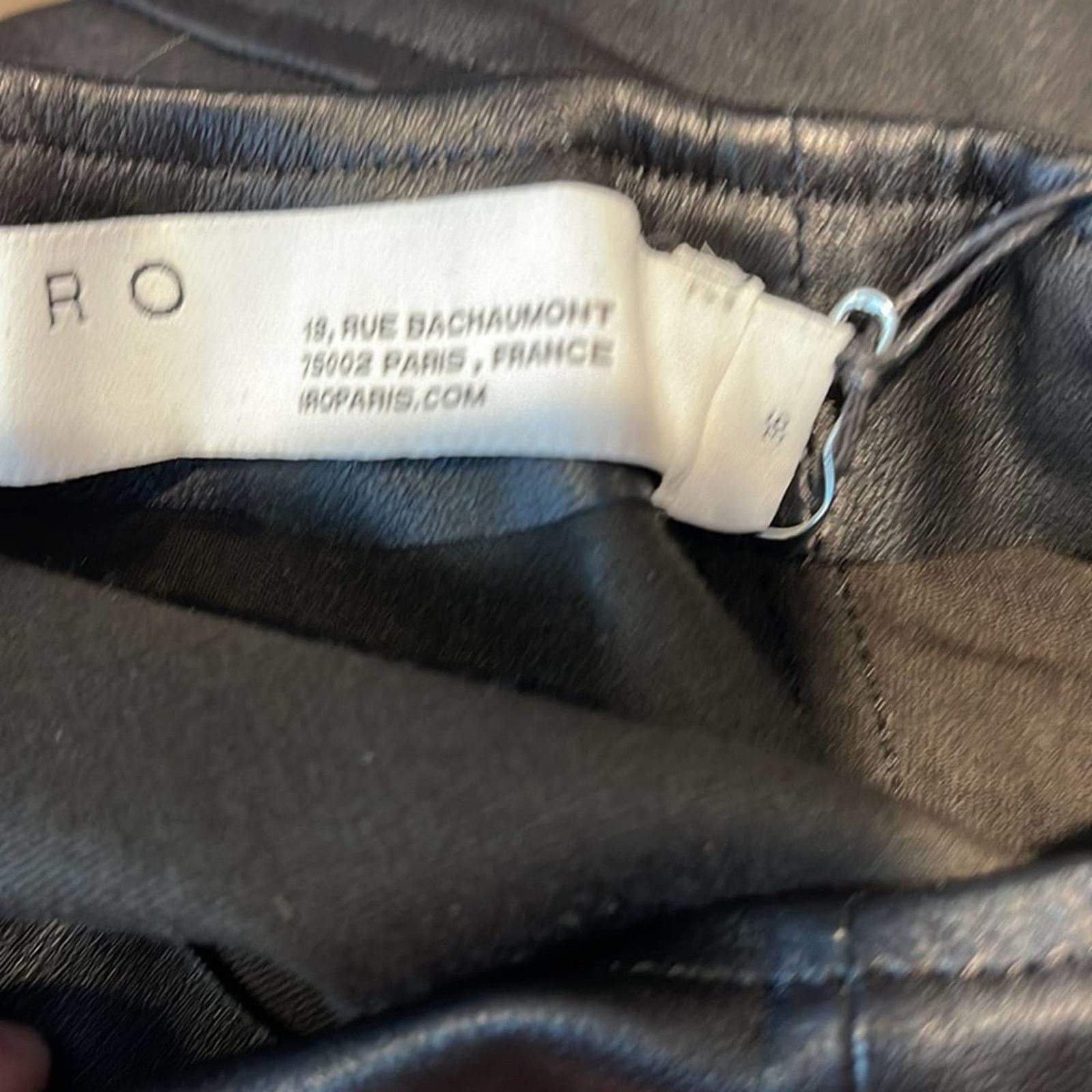 Iro IRO 100% Lamb Leather Oterma Dress Black Size 4 Size S / US 4 / IT 40 - 10 Thumbnail