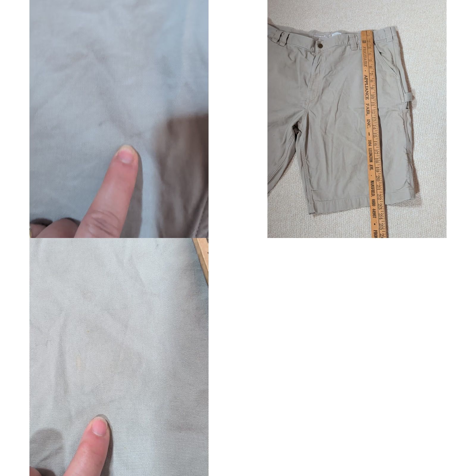 Carhartt Carhartt Shorts Relaxed Fit Rugged Flex Canvas Utility Work Men's Sz 44 Beige Size US 44 / EU 60 - 9 Thumbnail