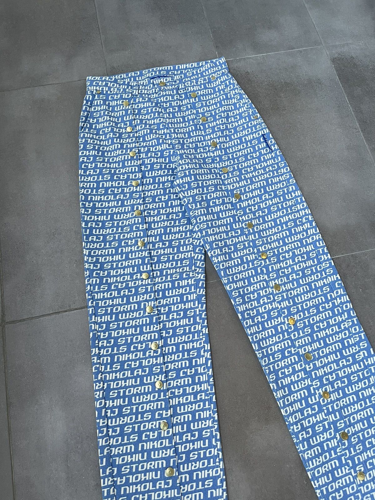Other !DS! SS23 Nikolaj Storm Chaco Monogram Denim Pants Size US 30 / EU 46 - 6 Thumbnail