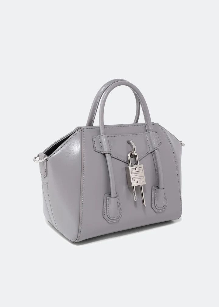 Givenchy o1srvl11e0825 Size: OS / Antigona Lock-Mini Bag in Grey Size ONE SIZE - 3 Thumbnail