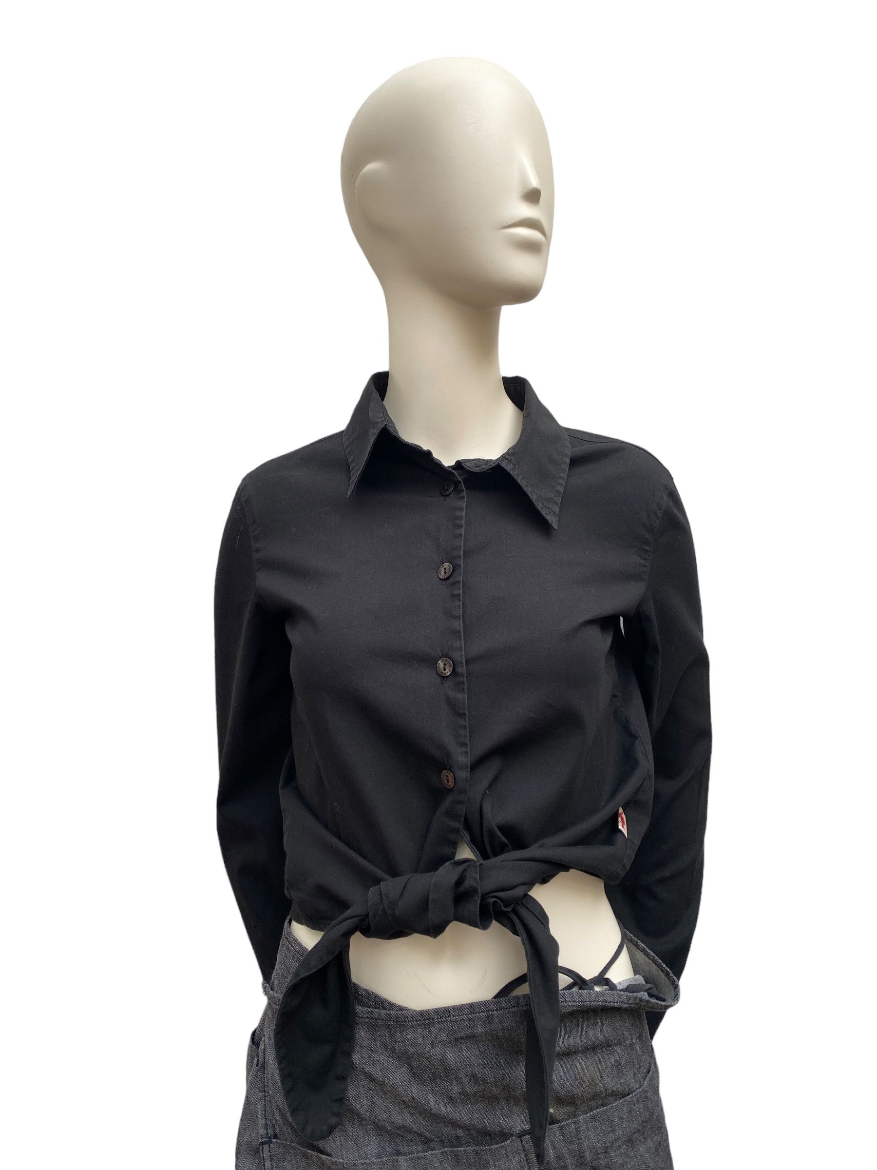 Jean Paul Gaultier Vintage JPG Black Shirt Size S / US 4 / IT 40 - 3 Thumbnail