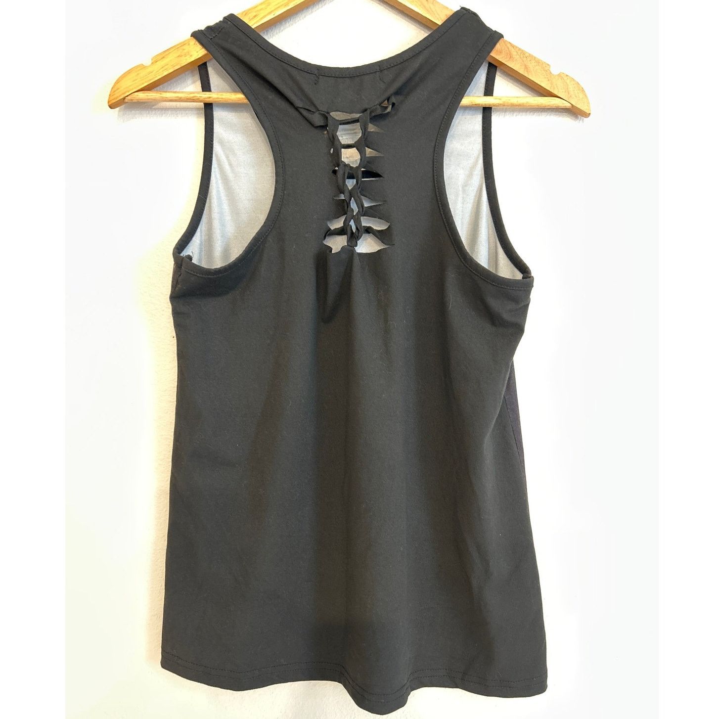 Other Women's Fire Blaze Handprint Racer Back Tank Top Black Size ONE SIZE - 6 Thumbnail