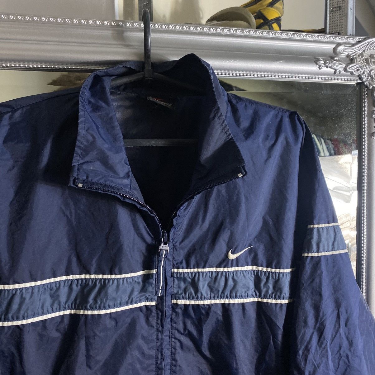 Nike Vintage Nike Track Jacket Full Zip Y2K 90s Swoosh Size US S / EU 44-46 / 1 - 3 Thumbnail