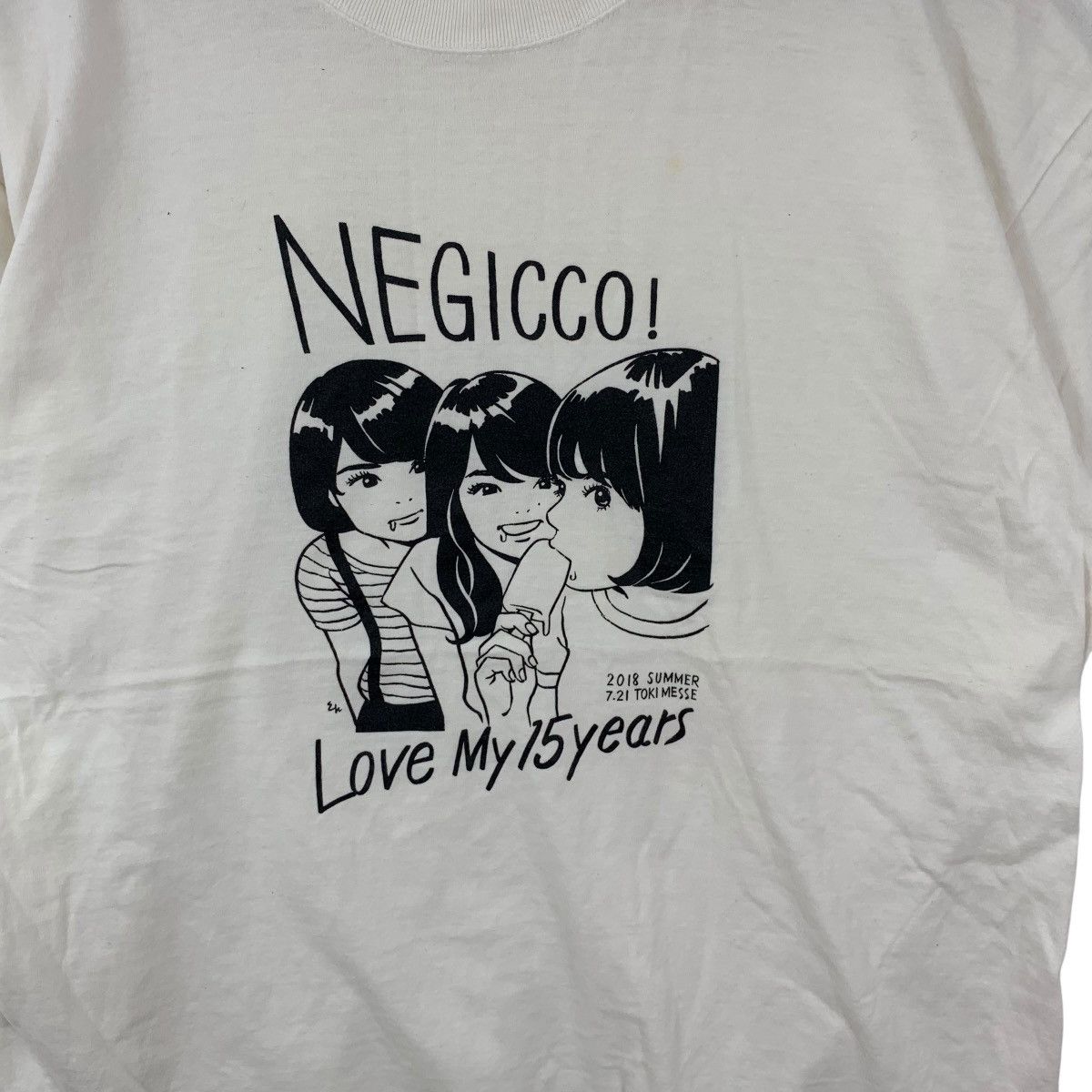 Band Tees NEGICCO JAPAN IDOL Group Nao Megu Kaede Tee Shirt Top 2018 Size US M / EU 48-50 / 2 - 5 Thumbnail