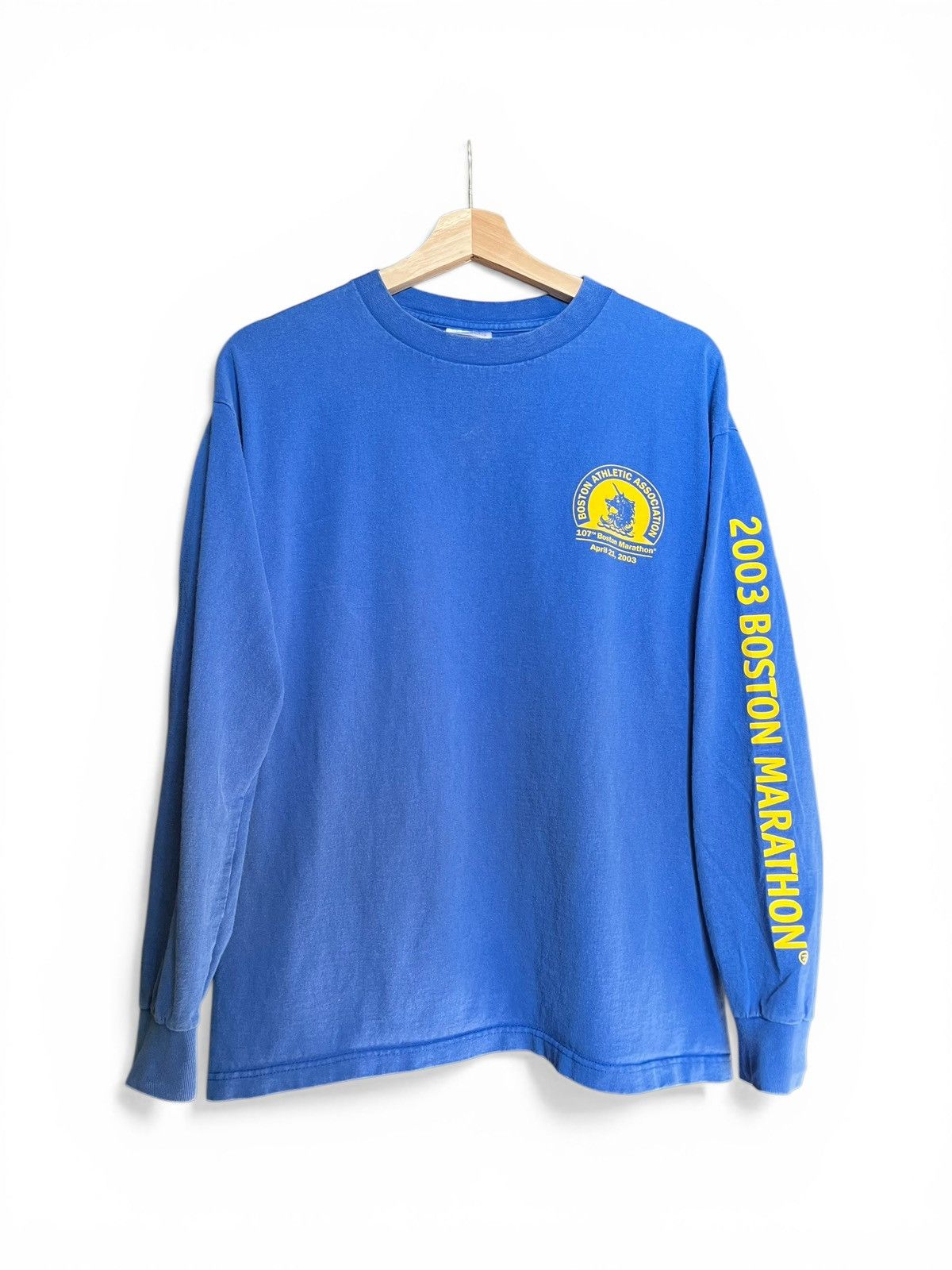 Adidas RARE 2003 Boston Marathon adidas Long Sleeve Tee USA Size US M / EU 48-50 / 2 - 1 Thumbnail