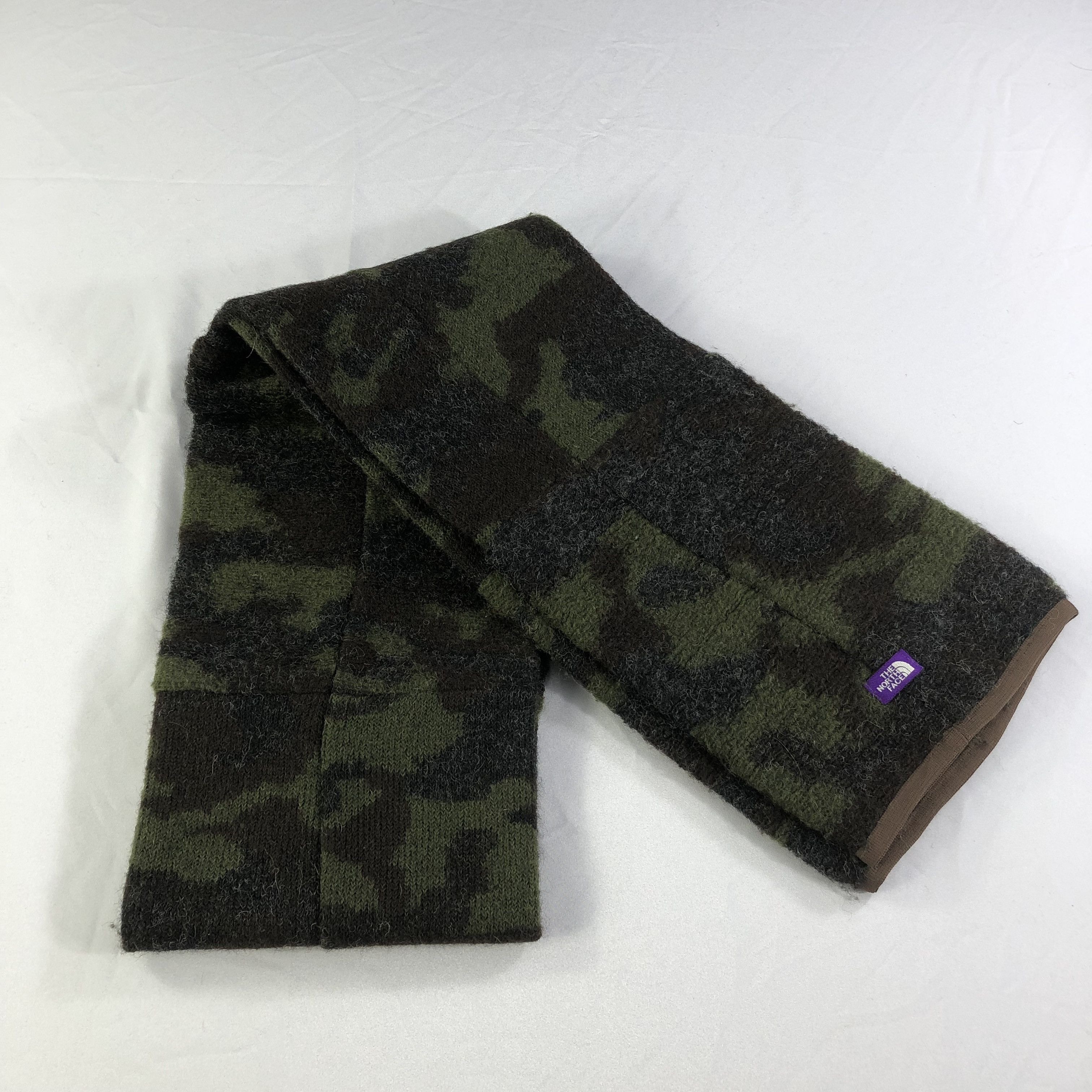The North Face The North Face Camouflage Wool Scarf Muffler V1443 Size ONE SIZE - 1 Thumbnail