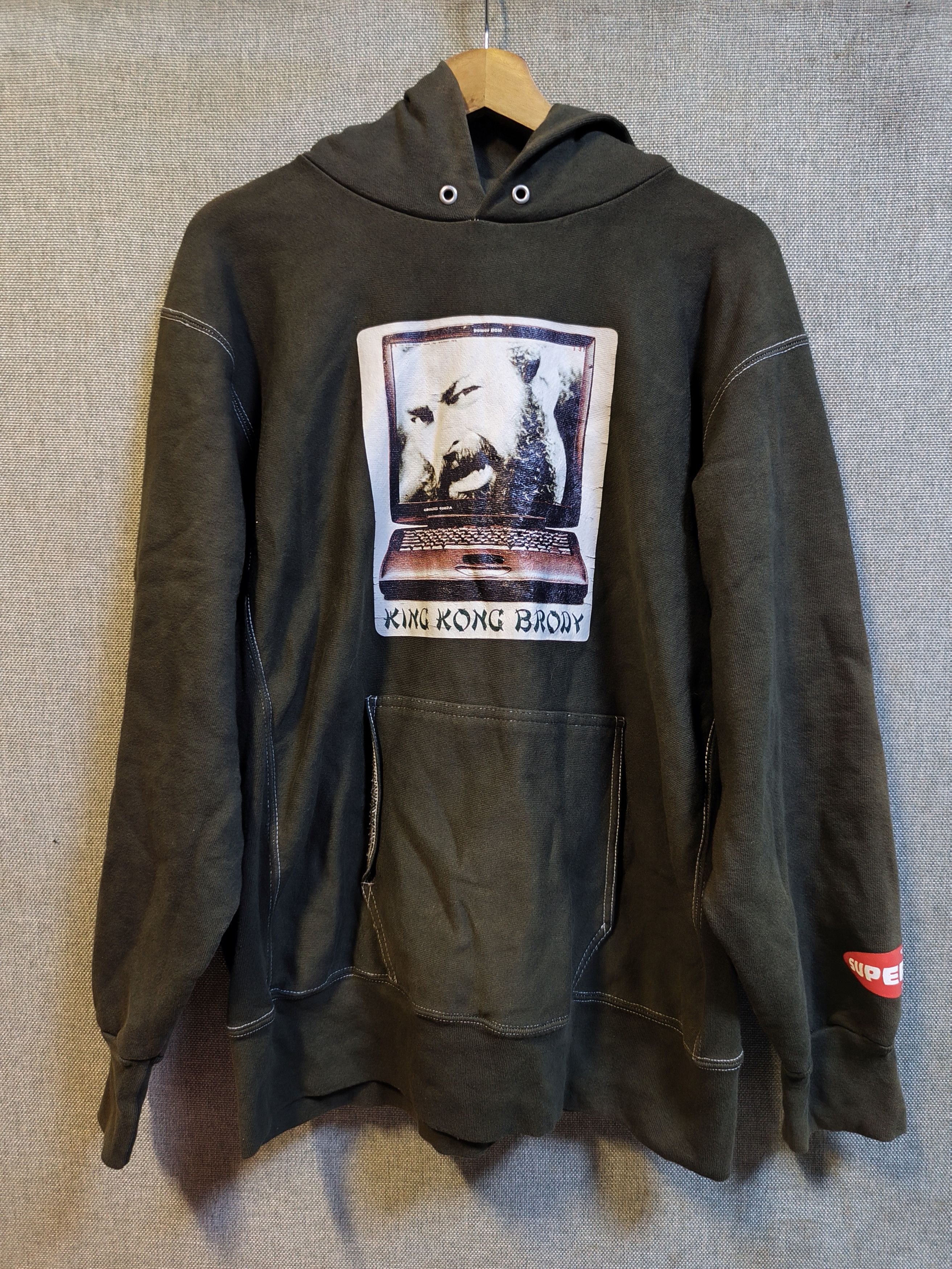Vintage Vtg 90s Bruiser Brody King Kong Wrestling Promo Hoodie USA Size US L / EU 52-54 / 3 - 1 Thumbnail