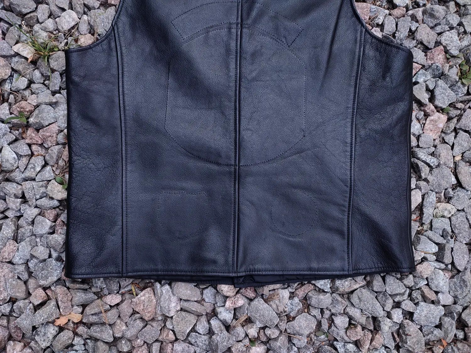 Harley Davidson Harley Davidson Vintage Leather Biker Vest Size US L / EU 52-54 / 3 - 11 Thumbnail