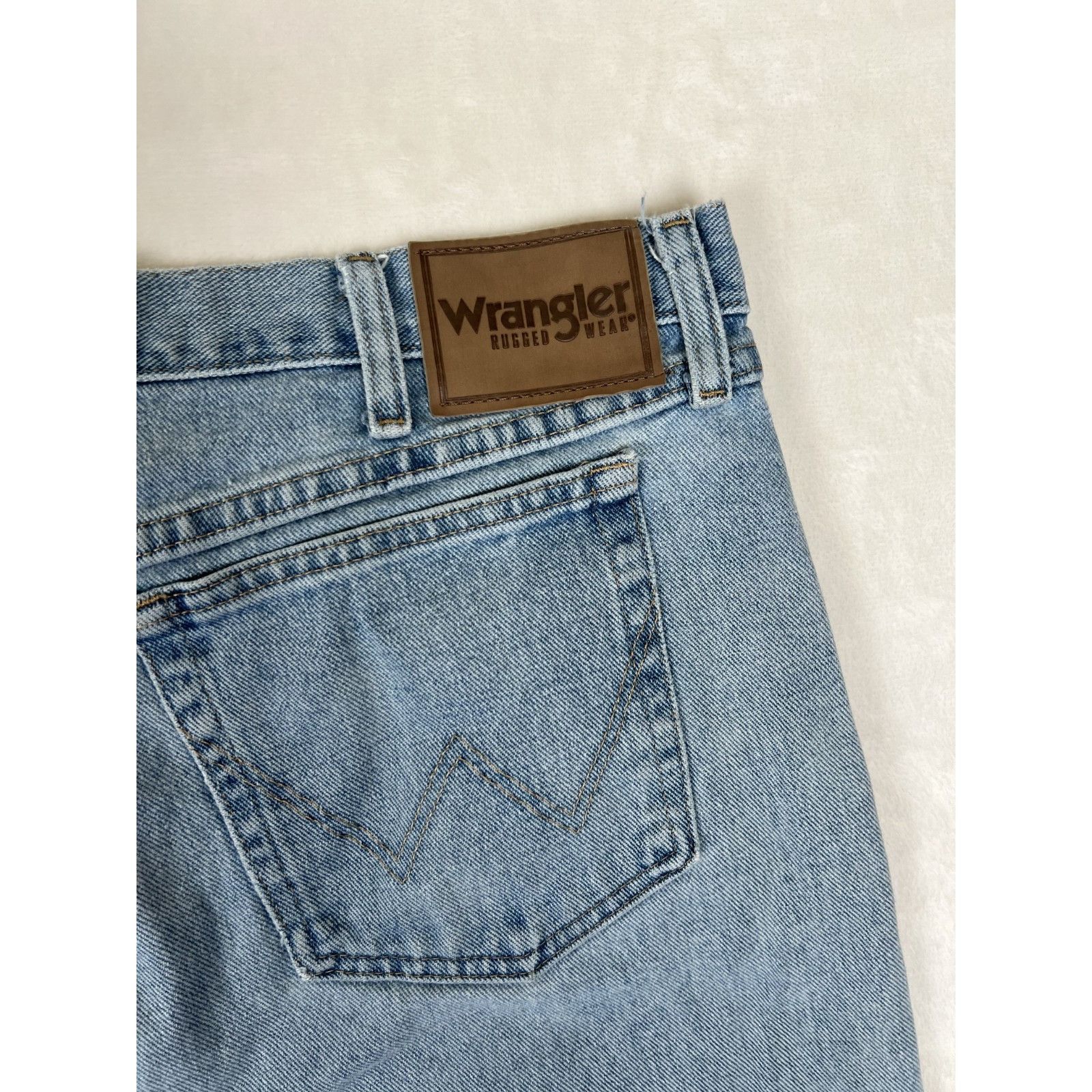 Wrangler Wrangler Men's Jeans Size 38x30 Straight Fit Blue Cotton Size US 38 / EU 54 - 9 Thumbnail