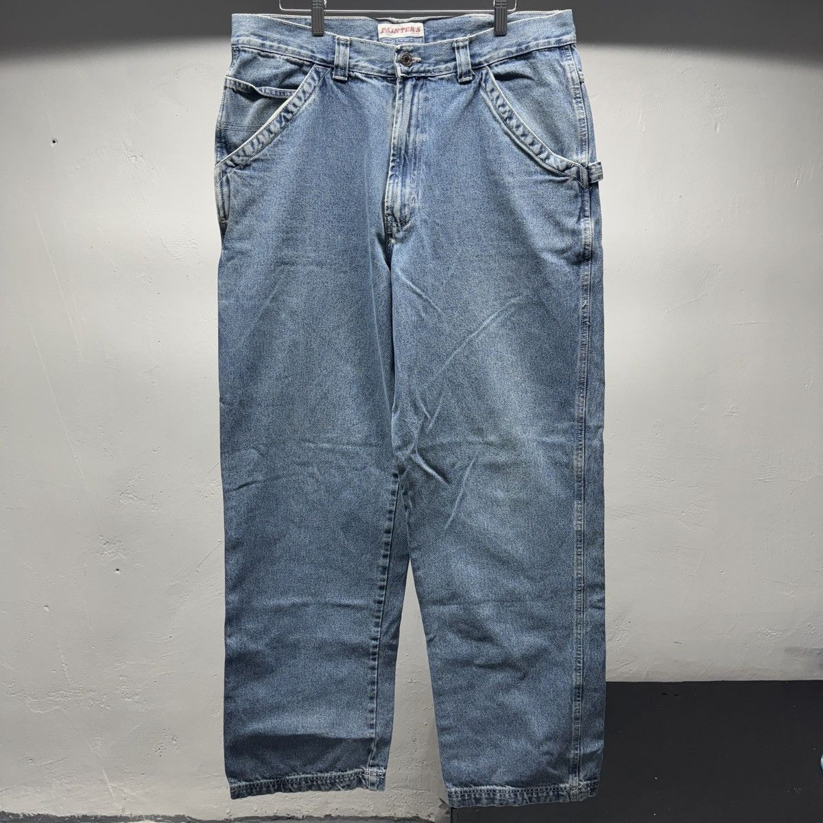 Vintage 90s Old Navy Baggy Wide Leg Painters Pants ERD Grunge Faded Size US 36 / EU 52 - 2 Thumbnail