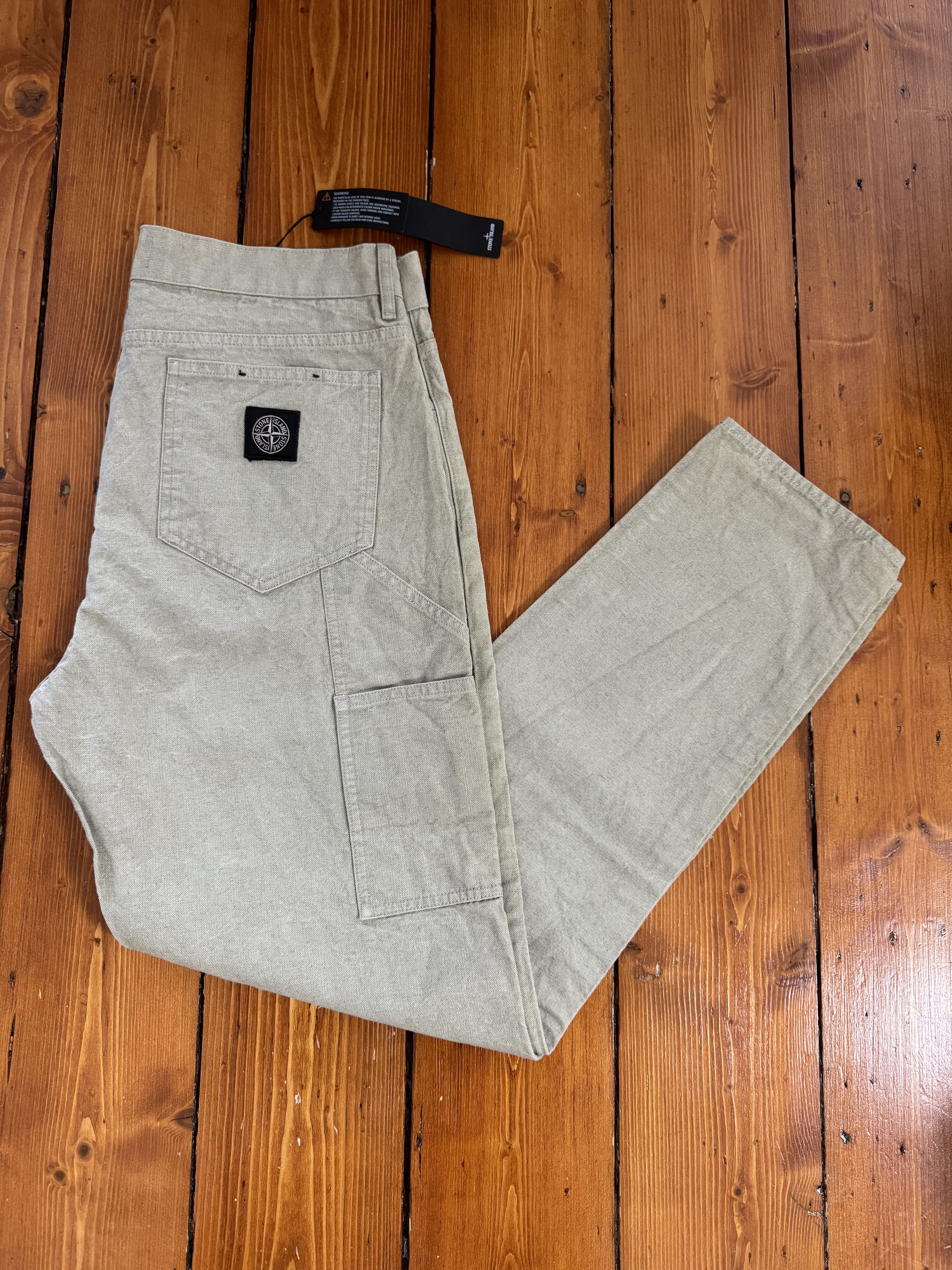 image of Stone Island Pants in Beige, Men's (Size 32)