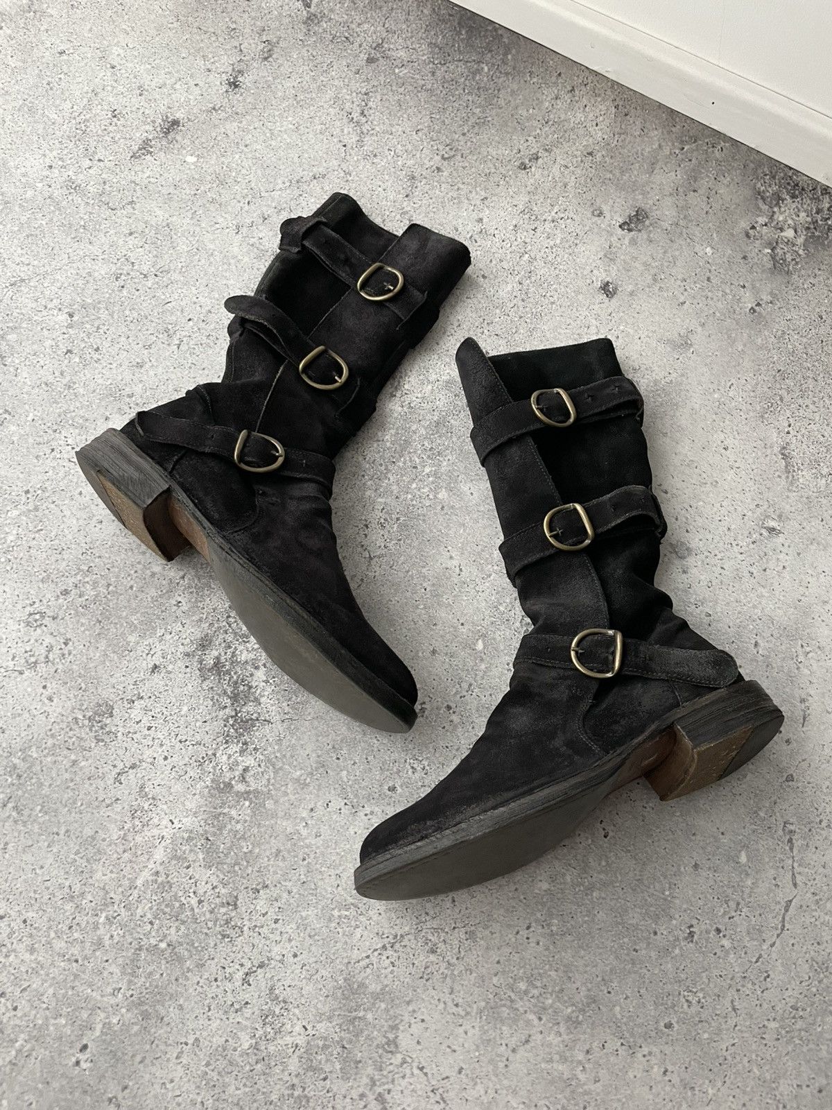 Fiorentini + Baker FIORENTINI+BAKER 3 Buckle Black Suede Iconic Boot Us 7,5 Size US 8 / IT 38 - 3 Thumbnail