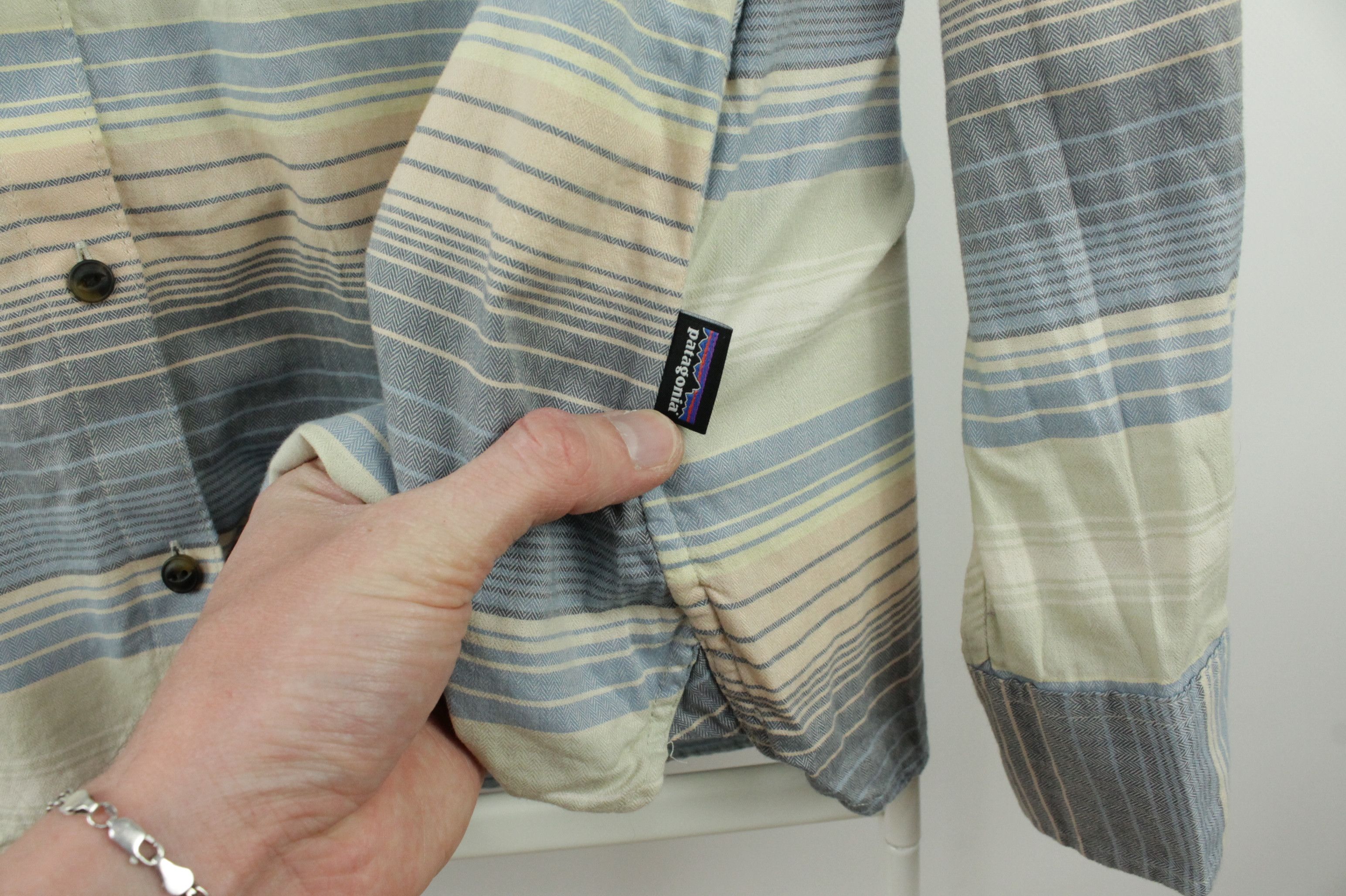 Designer × Patagonia Patagonia Organic Cotton Multi Striped Casual Shirt WMNS Size S / US 4 / IT 40 - 5 Thumbnail