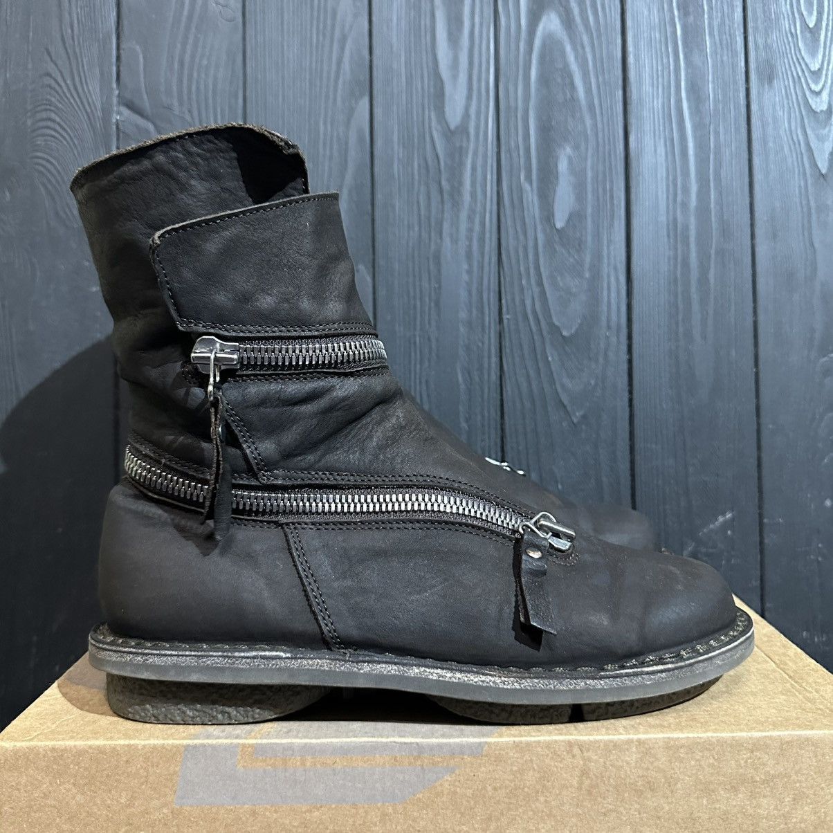 Trippen Trippen Helix Wrap Zip Leather Boots 39eu Rick Owens Style Size US 9 / IT 39 - 1 Thumbnail