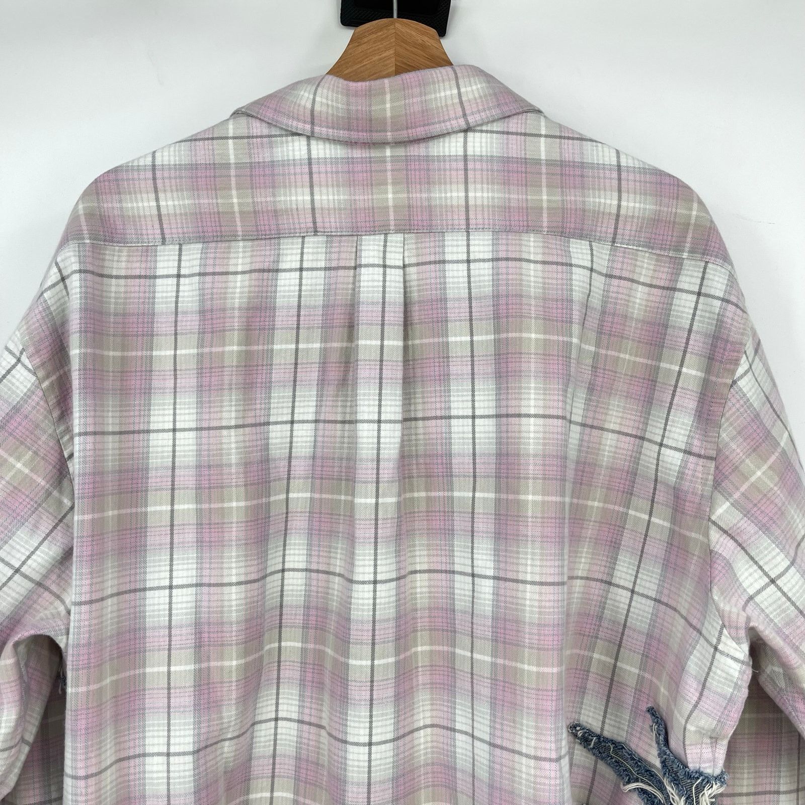 Y/Project Y-PROJECT | Whisker Distressed Denim Flannel Shirt XXL Size US XXL / EU 58 / 5 - 13 Thumbnail