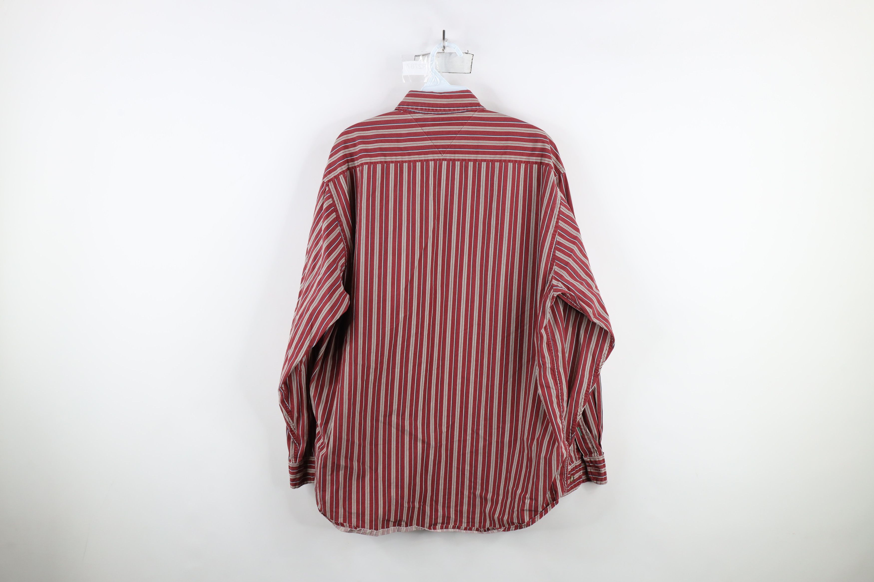 Tommy Hilfiger × Vintage Vintage 90s Tommy Hilfiger Collared Button Down Shirt Size US M / EU 48-50 / 2 - 11 Thumbnail