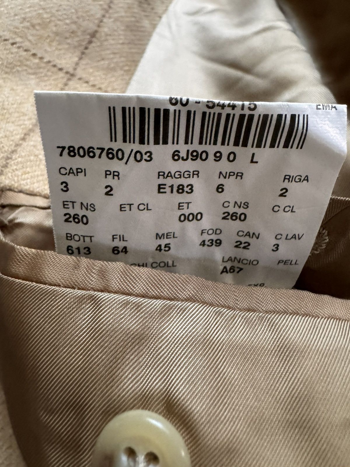 Polo Ralph Lauren Polo by Ralph Lauren Made in Italy Angora Blend Jacket Size 44L - 11 Thumbnail