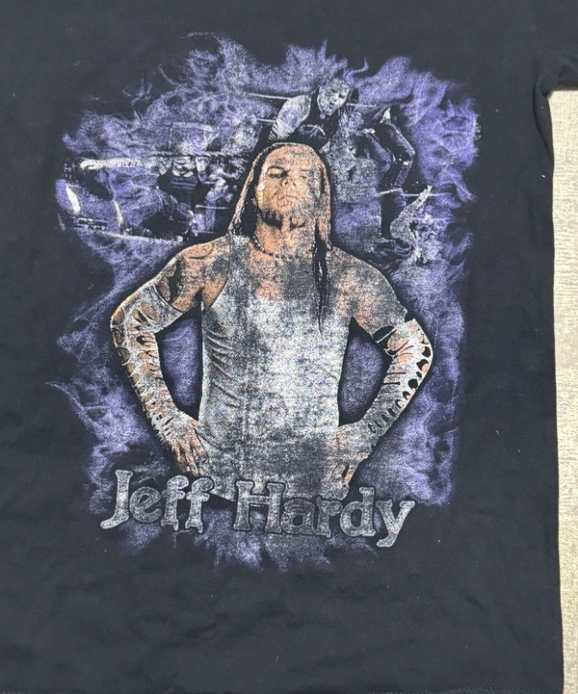 Vintage × WWE WWE Jeff Hardy Wrestling T shirt Double Printed Size US S / EU 44-46 / 1 - 2 Thumbnail