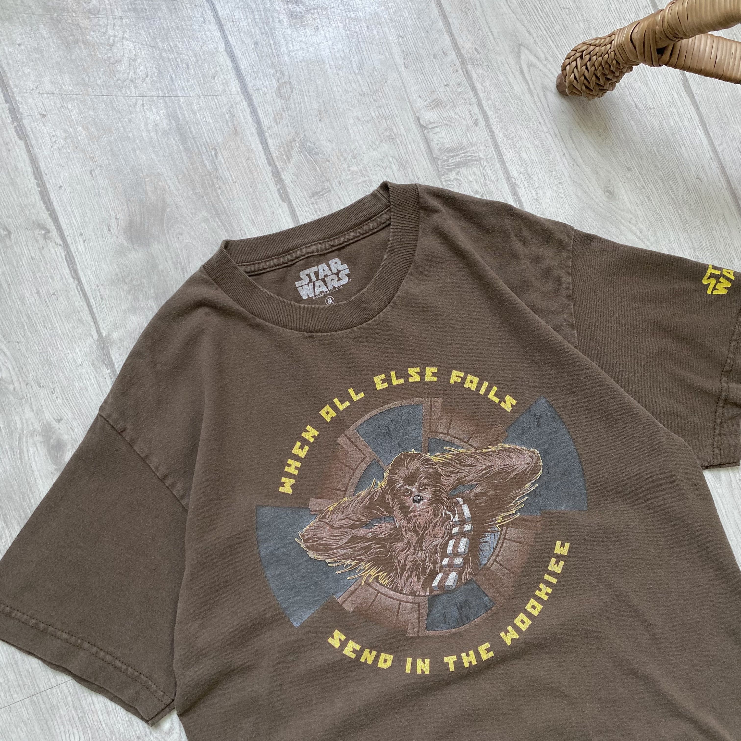 Star Wars 🔥Vintage Star Wars Chewbacca Wookie Tee Distressed Size US M / EU 48-50 / 2 - 3 Thumbnail