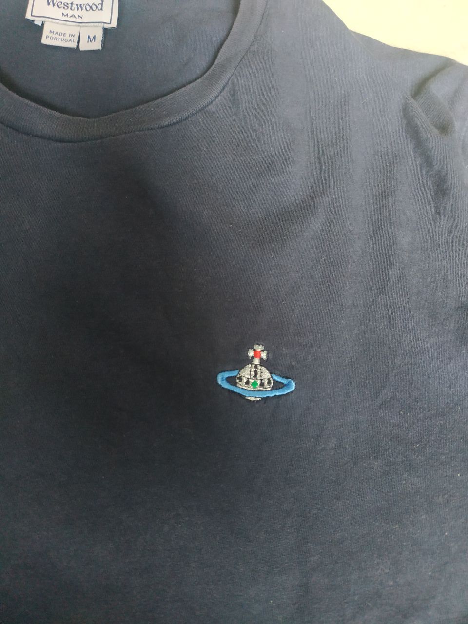 Vivienne Westwood Vivienne Westwood MAN Navy T-shirt Embroidered Orb Logo Sz M Size US M / EU 48-50 / 2 - 14 Thumbnail
