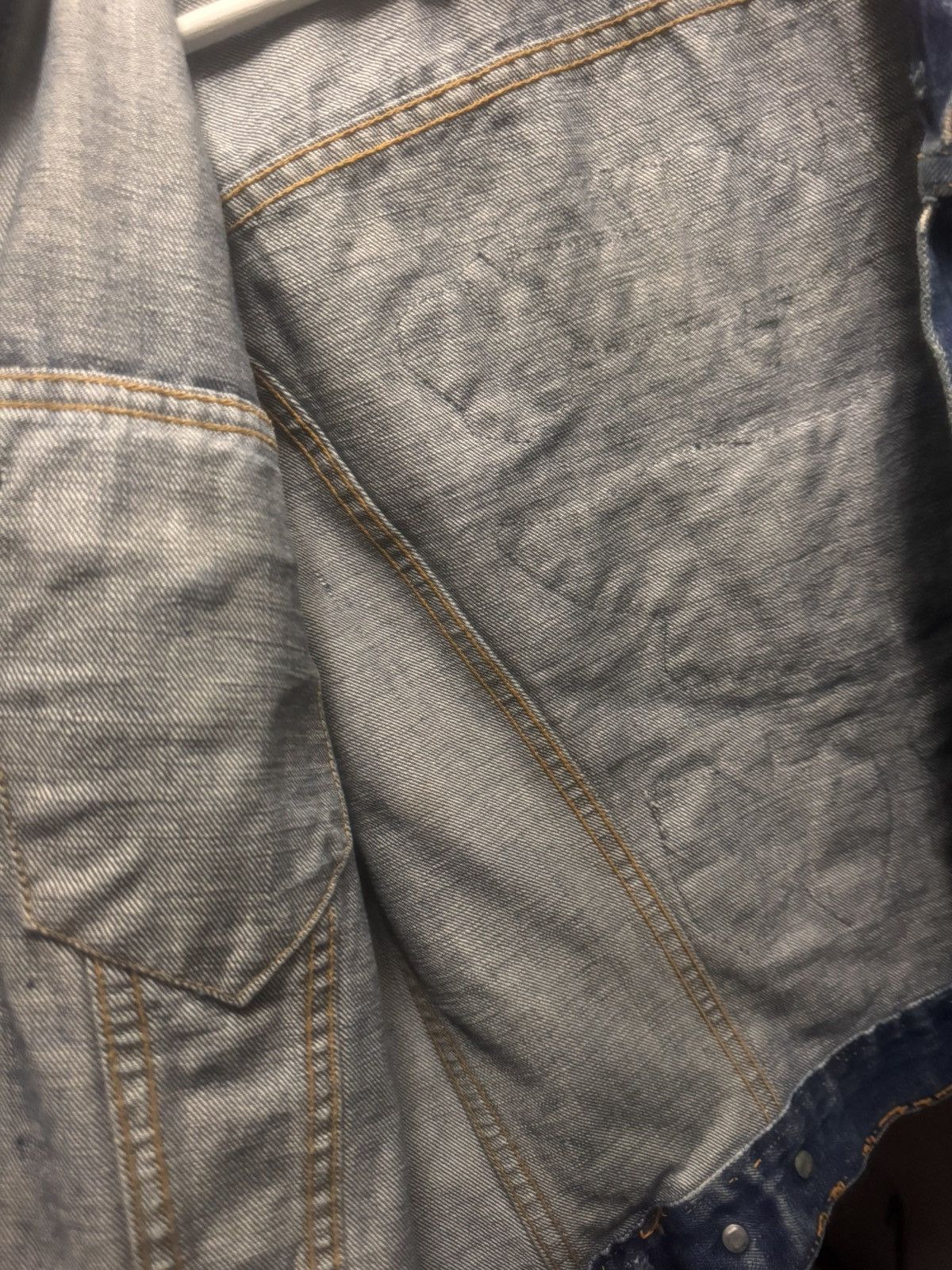Levi's 1968 Custom Navy Blue Band Jean Jacket. Size US M / EU 48-50 / 2 - 9 Thumbnail