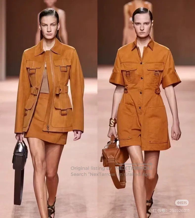 Hermes Hermes Spring/Summer Mustard Work Romper Size 24" / US 00 / IT 34 - 5 Thumbnail