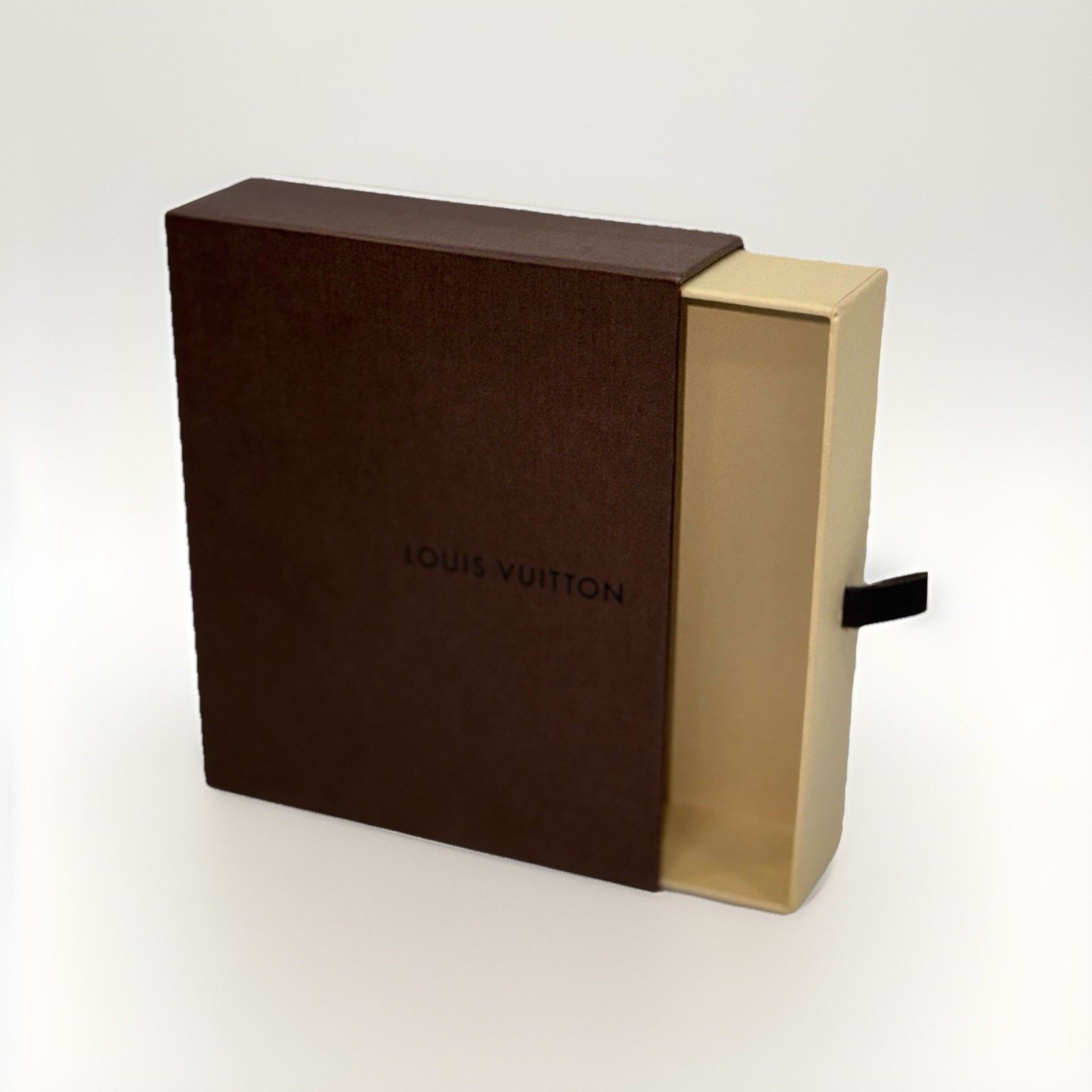 Louis Vuitton Louis Vuitton Drawer Box Vintage Brown Leather Pull Tab Size ONE SIZE - 2 Thumbnail