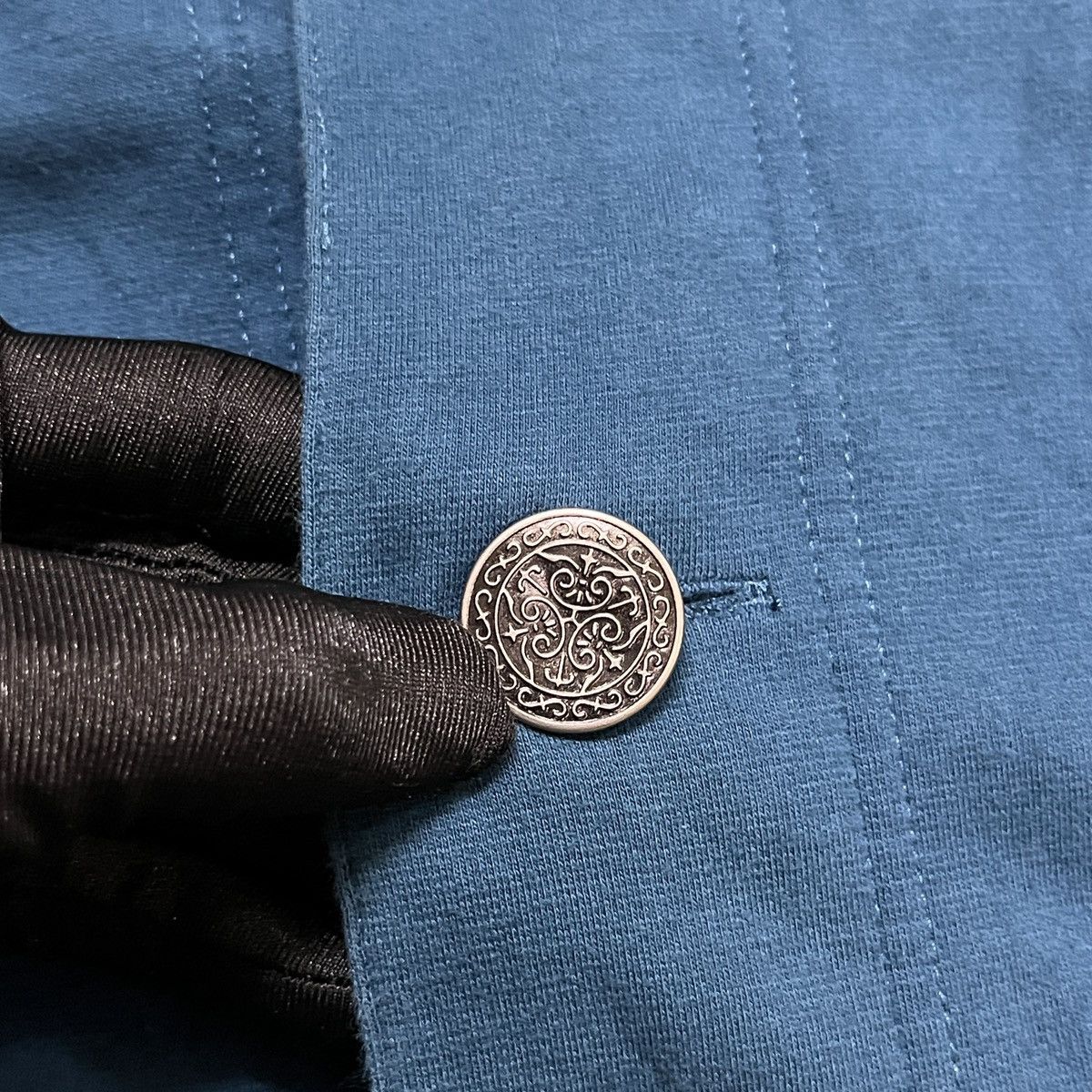 20471120 291295=Homme Button Hoodie Size US S / EU 44-46 / 1 - 3 Thumbnail